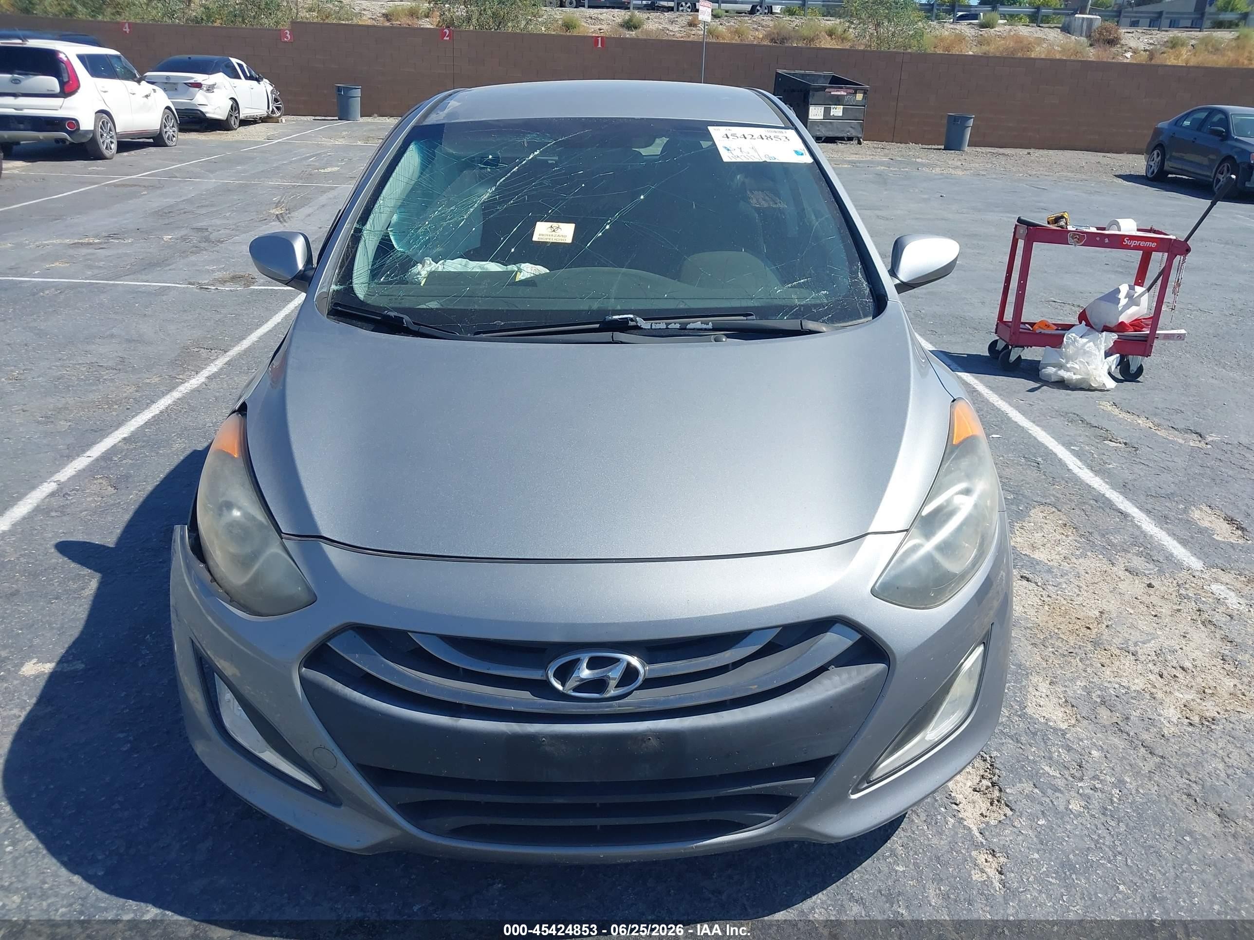 2014 Hyundai Elantra Gt   Gray vin: KMHD35LH3EU211793