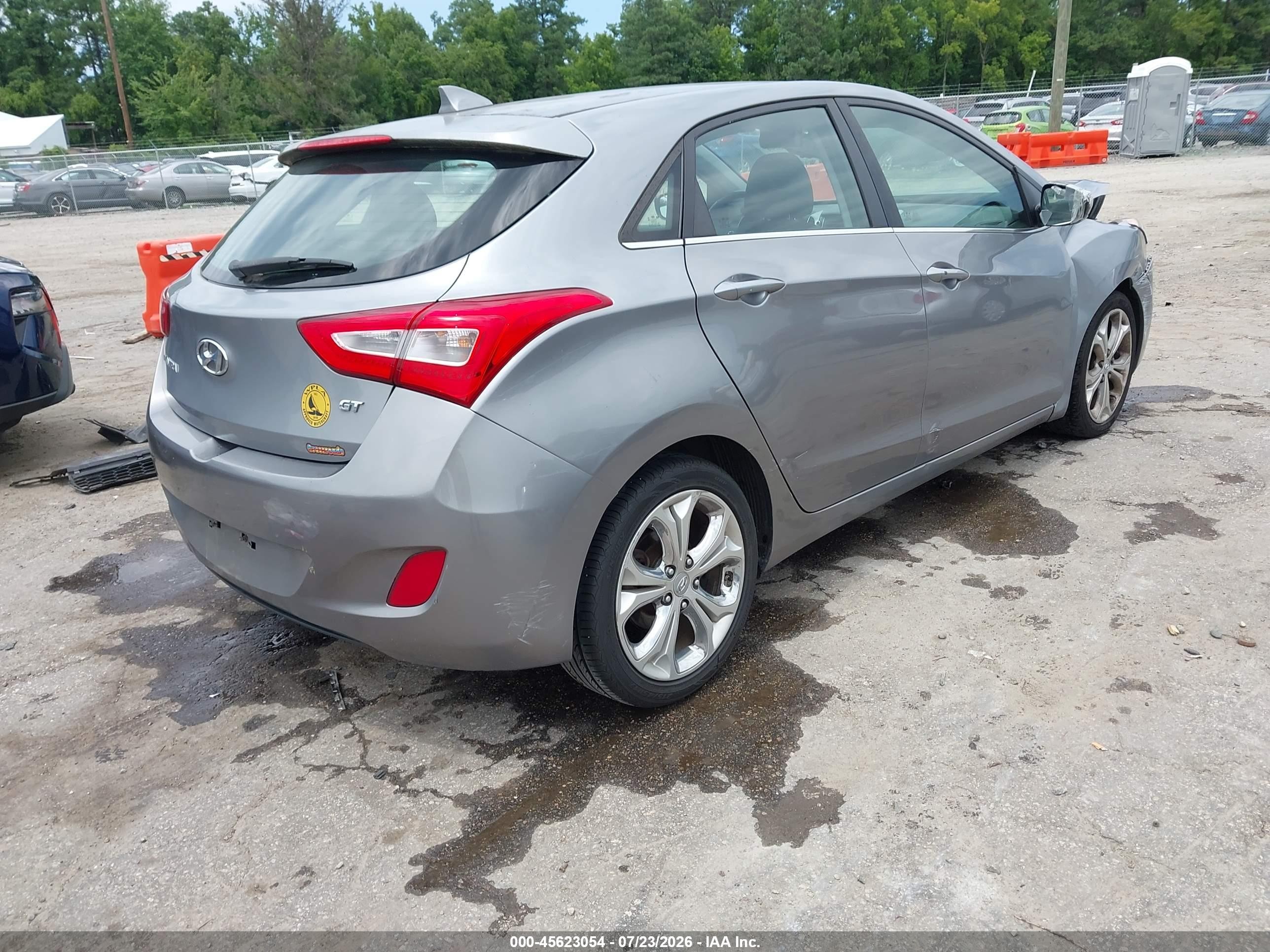2014 Hyundai Elantra Gt   Gray vin: KMHD35LH3EU216105