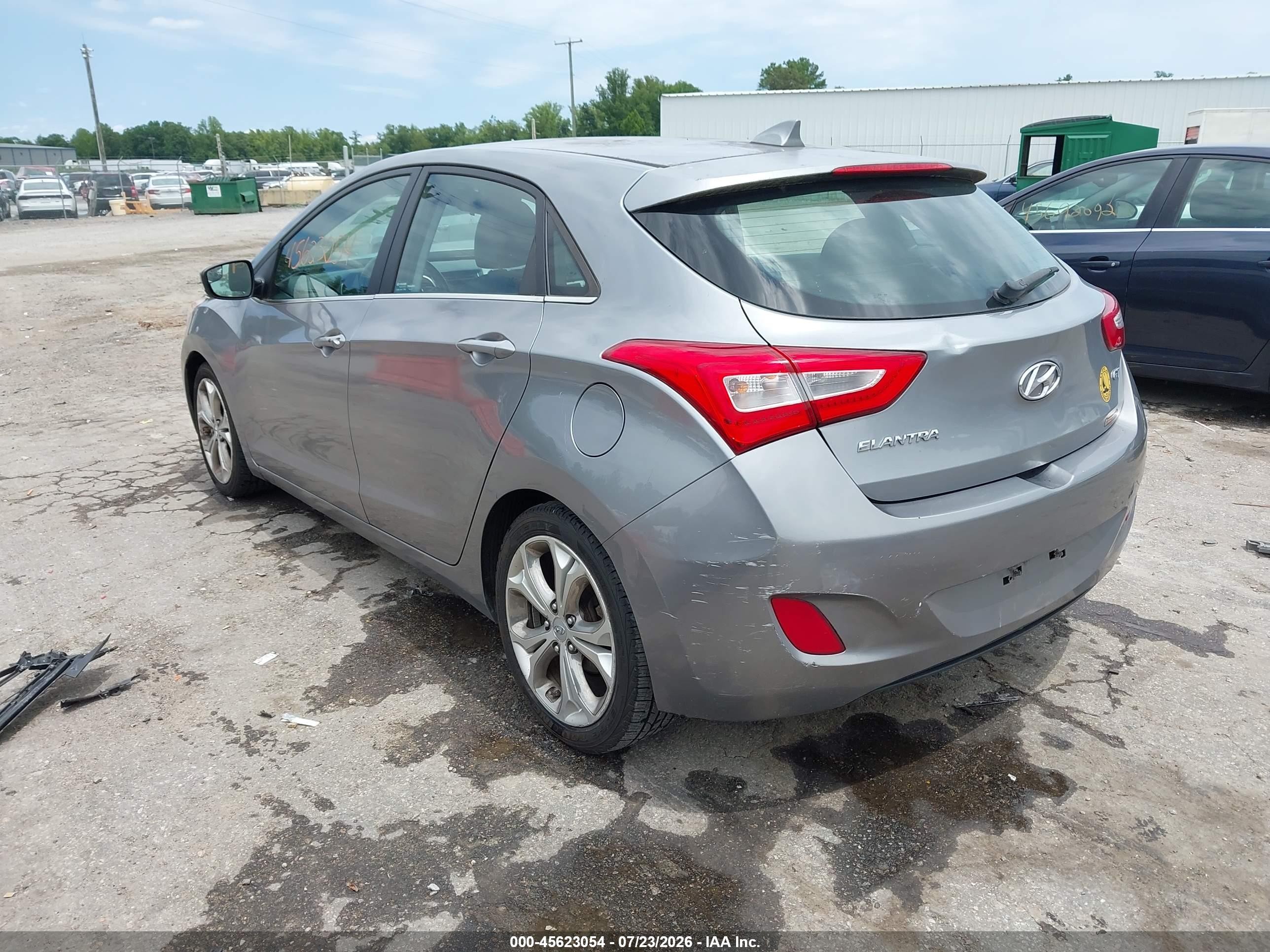 2014 Hyundai Elantra Gt   Gray vin: KMHD35LH3EU216105
