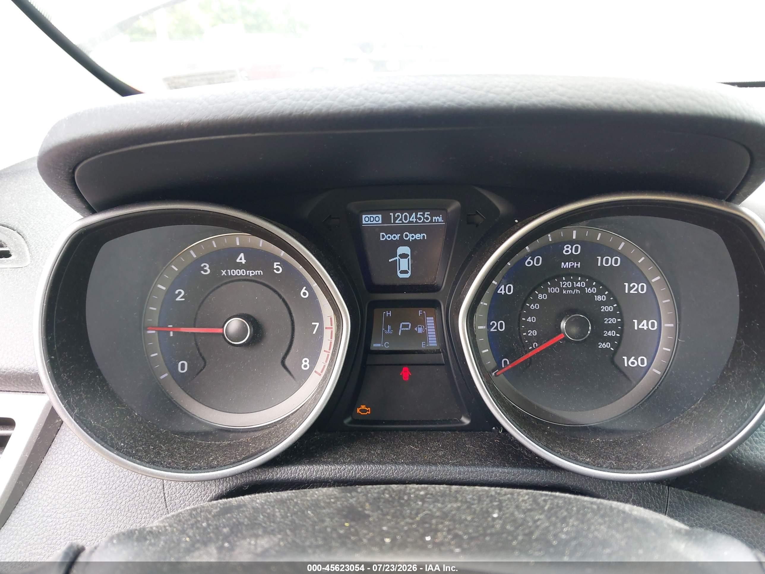 2014 Hyundai Elantra Gt   Gray vin: KMHD35LH3EU216105