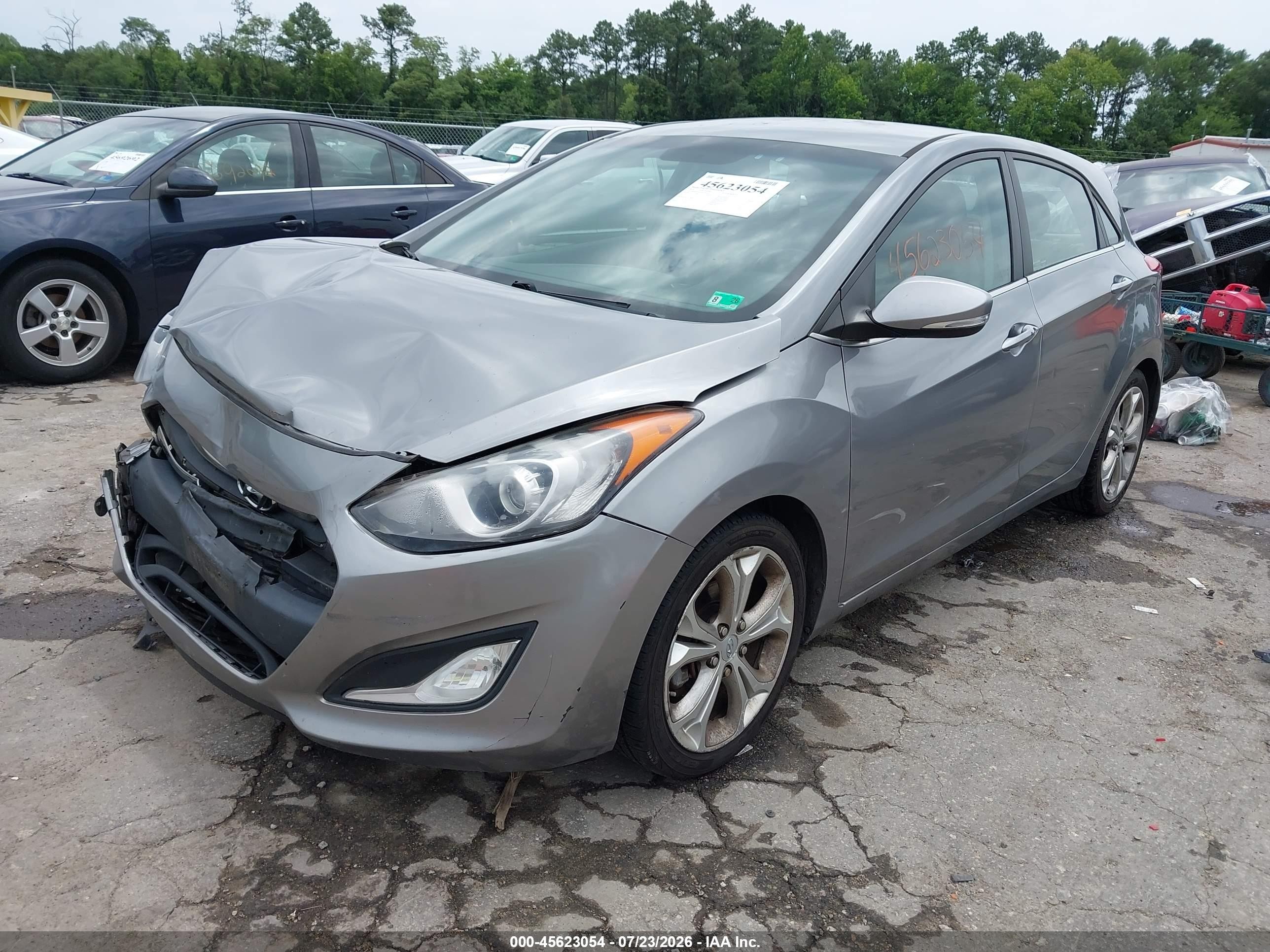 2014 Hyundai Elantra Gt   Gray vin: KMHD35LH3EU216105