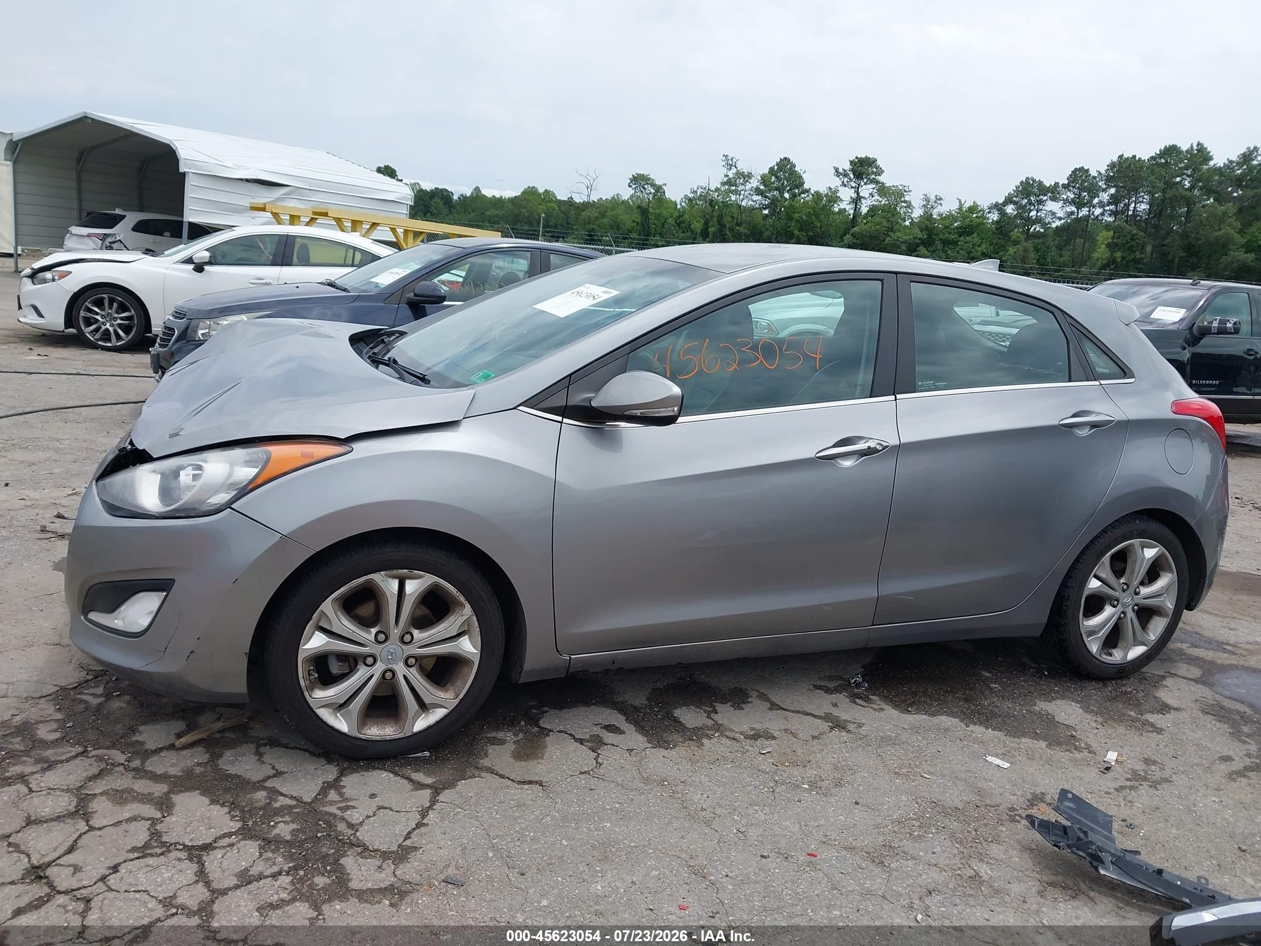 2014 Hyundai Elantra Gt   Gray vin: KMHD35LH3EU216105