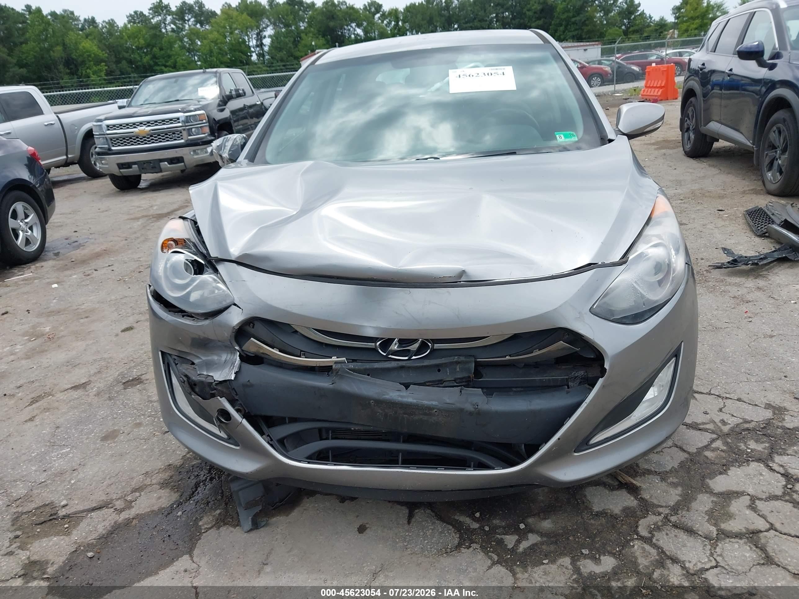 2014 Hyundai Elantra Gt   Gray vin: KMHD35LH3EU216105