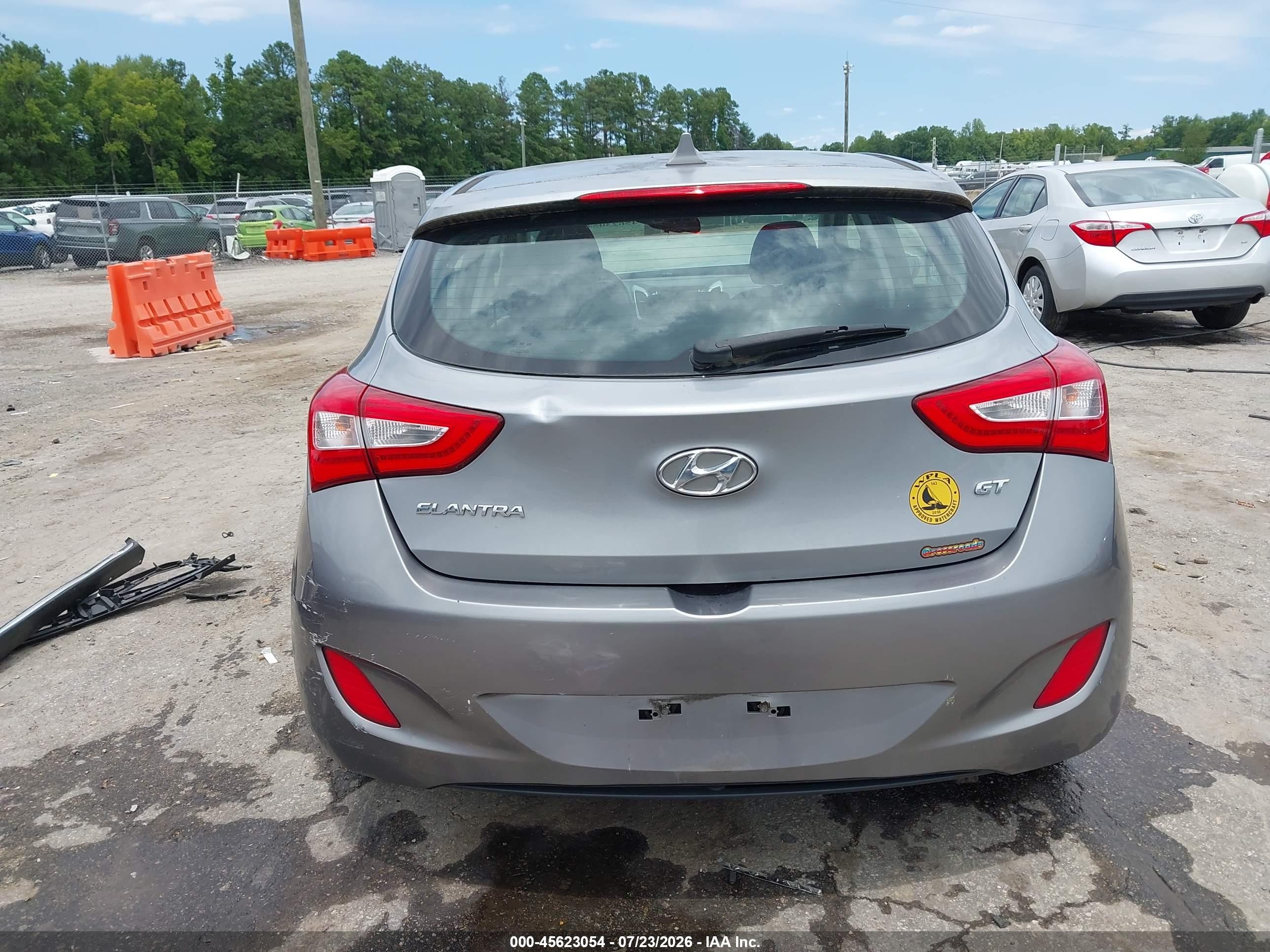 2014 Hyundai Elantra Gt   Gray vin: KMHD35LH3EU216105