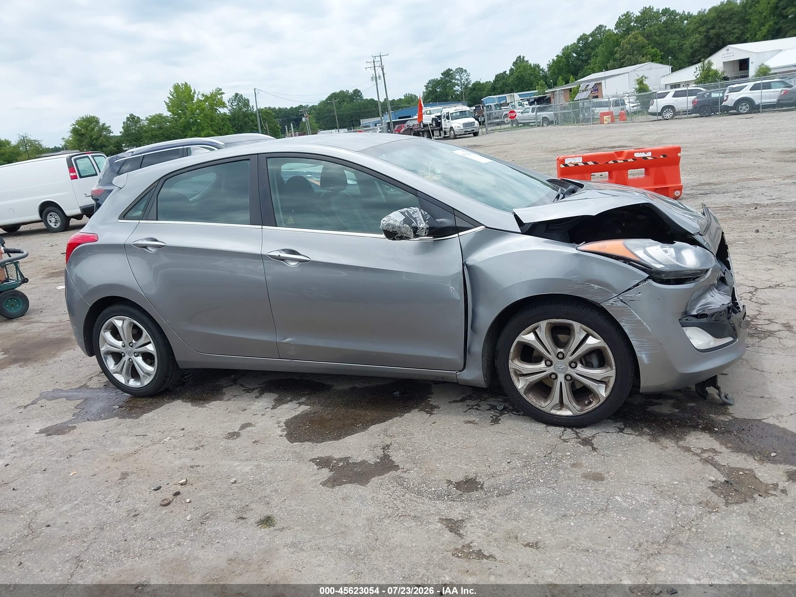 2014 Hyundai Elantra Gt   Gray vin: KMHD35LH3EU216105