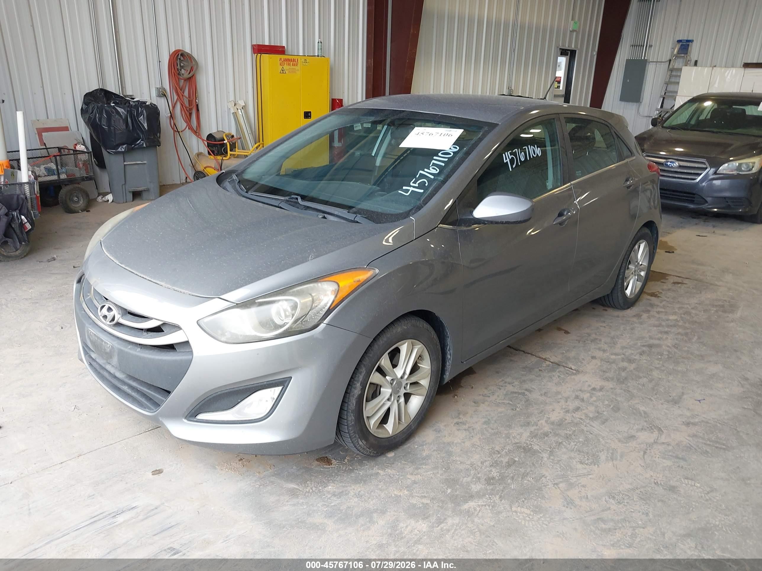 2014 Hyundai Elantra Gt   Gray vin: KMHD35LH3EU216184