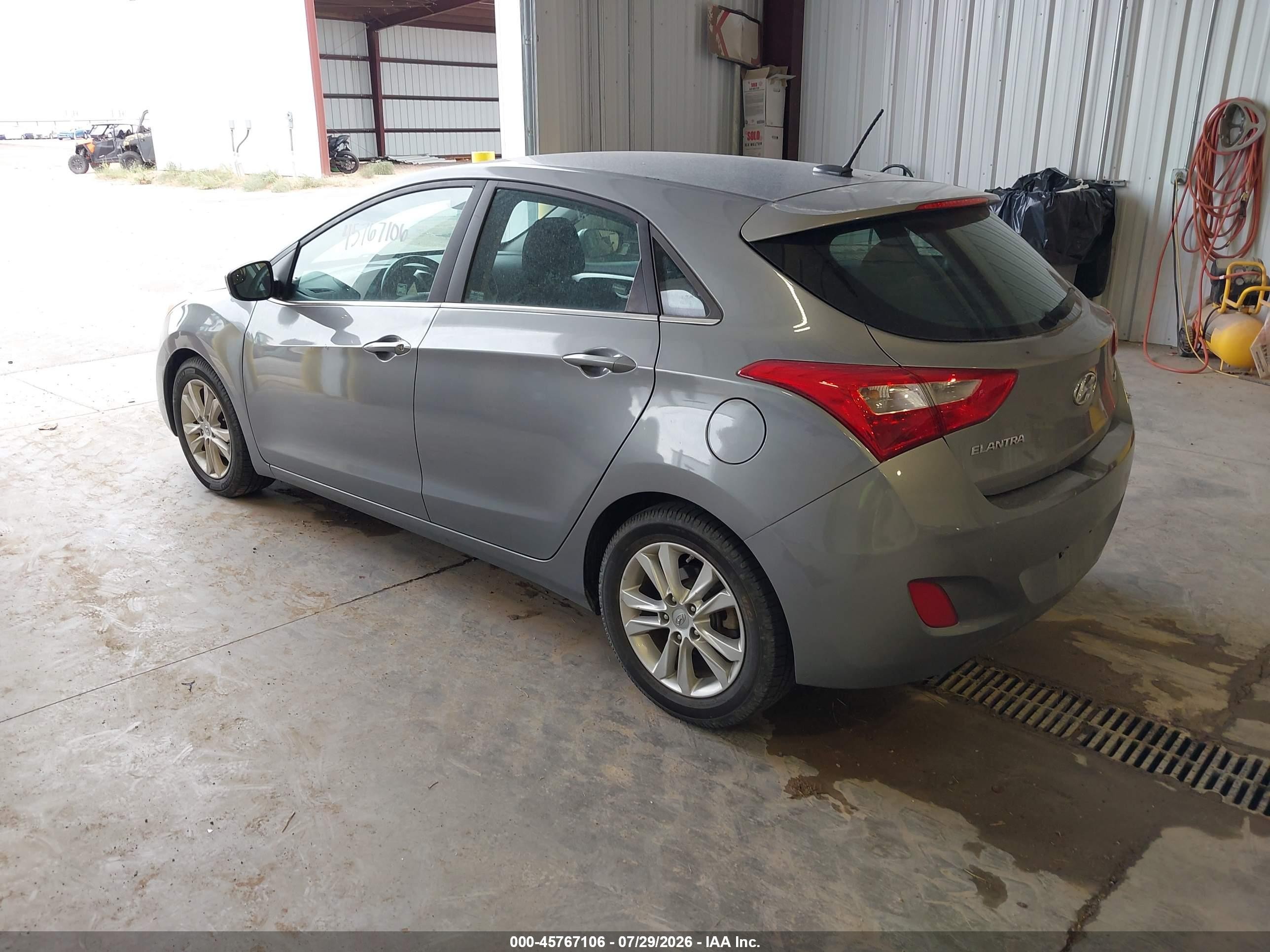 2014 Hyundai Elantra Gt   Gray vin: KMHD35LH3EU216184