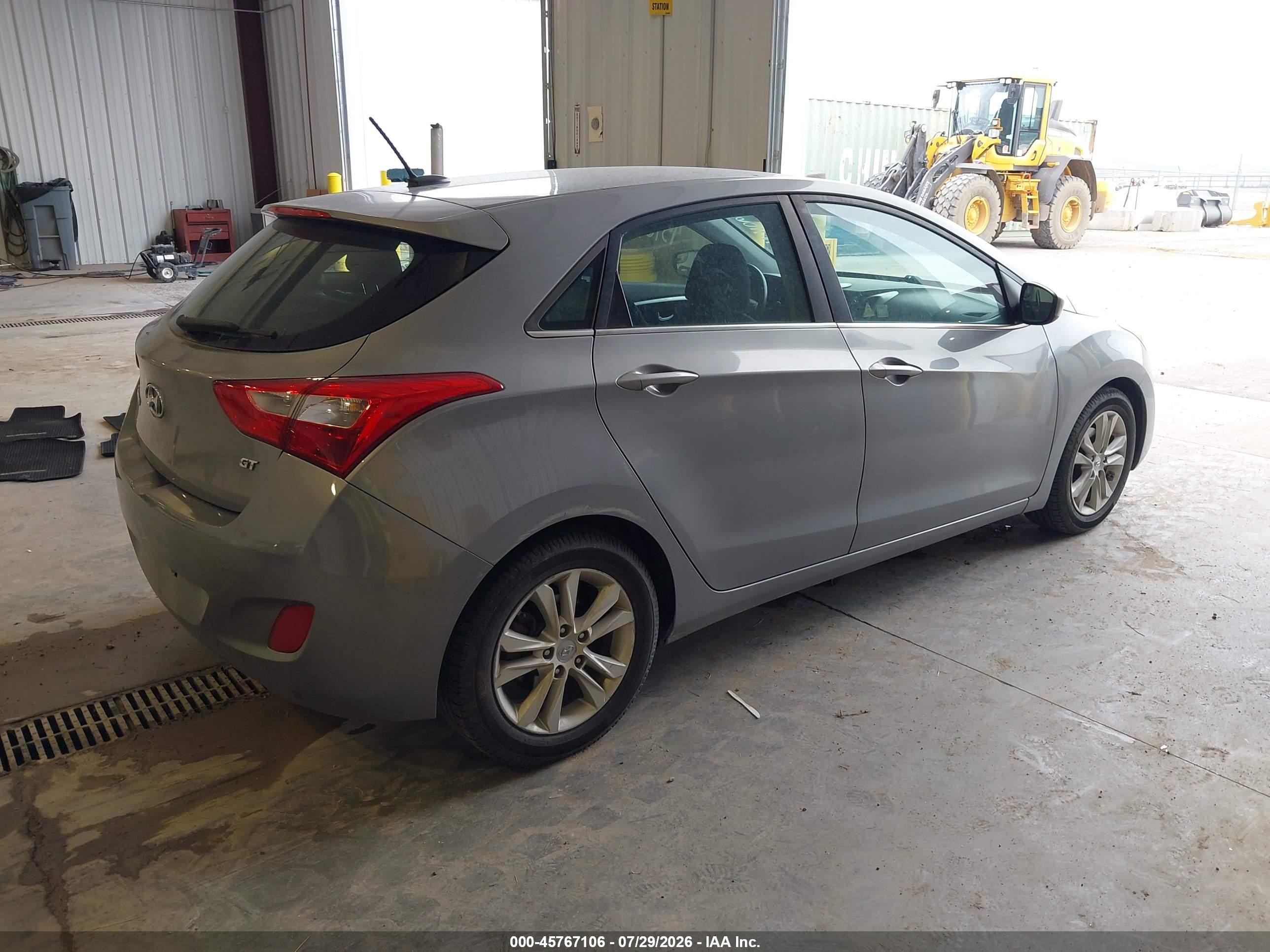 2014 Hyundai Elantra Gt   Gray vin: KMHD35LH3EU216184