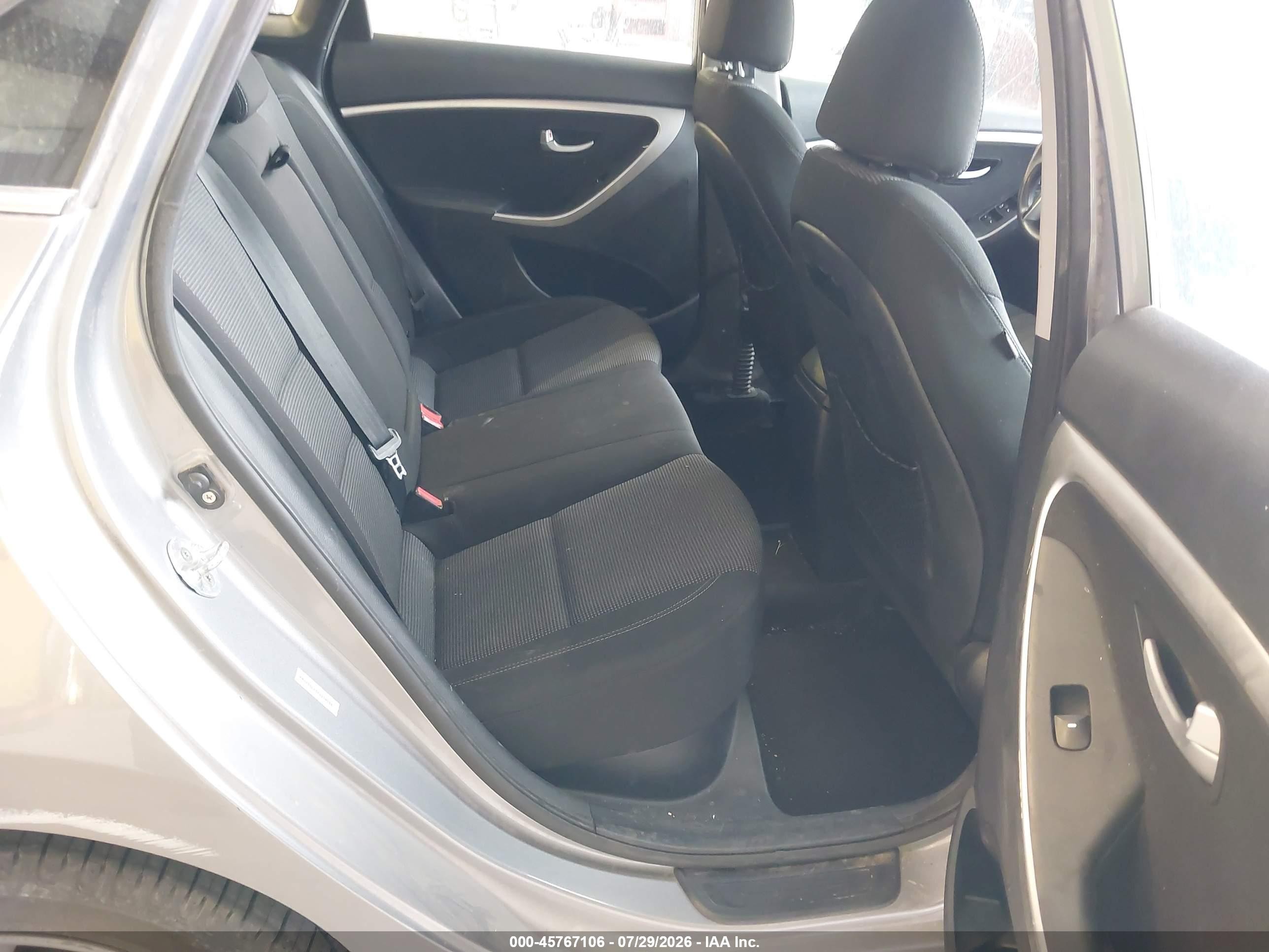 2014 Hyundai Elantra Gt   Gray vin: KMHD35LH3EU216184