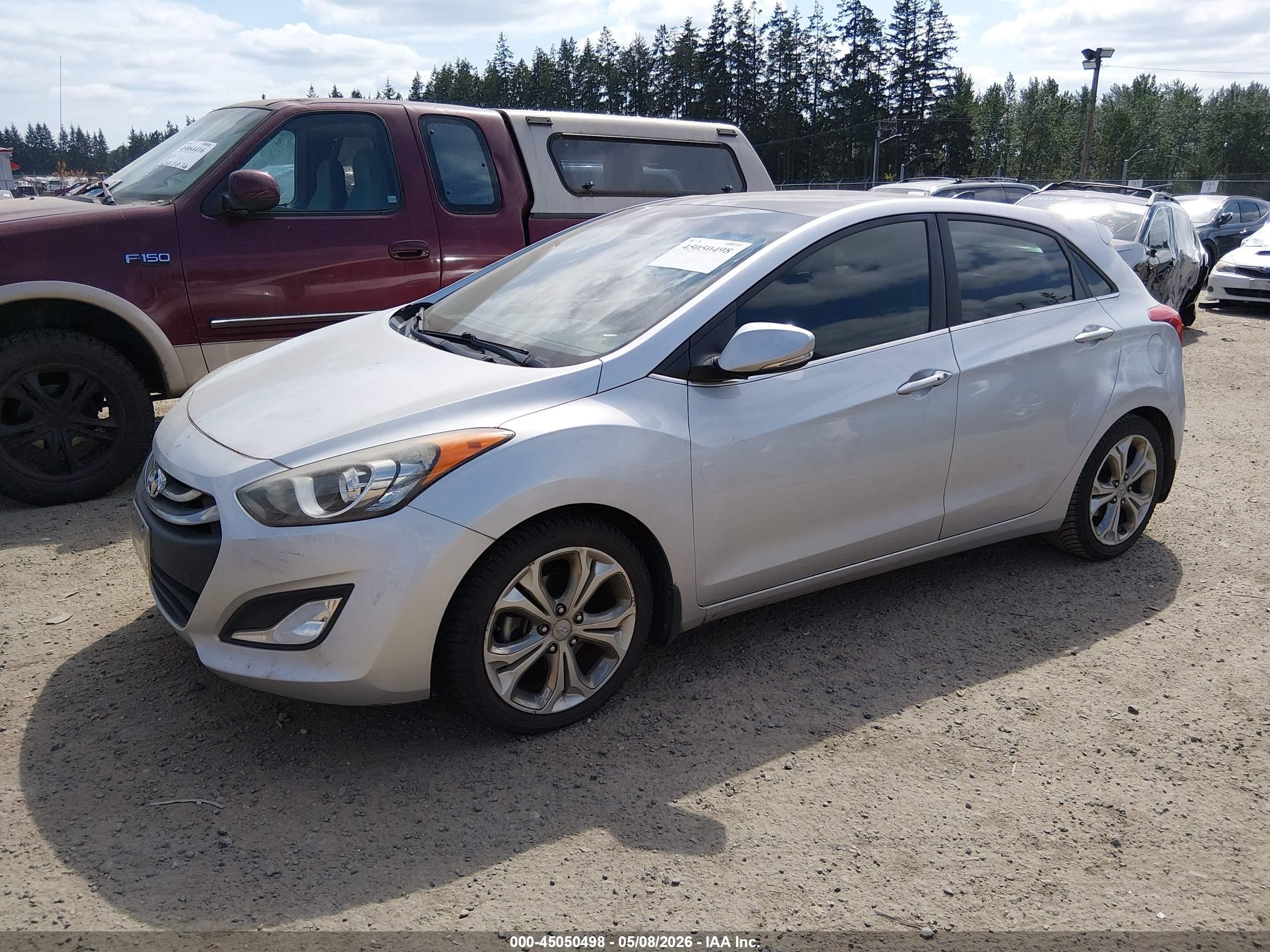 2014 Hyundai Elantra Gt   Silver vin: KMHD35LH3EU225709
