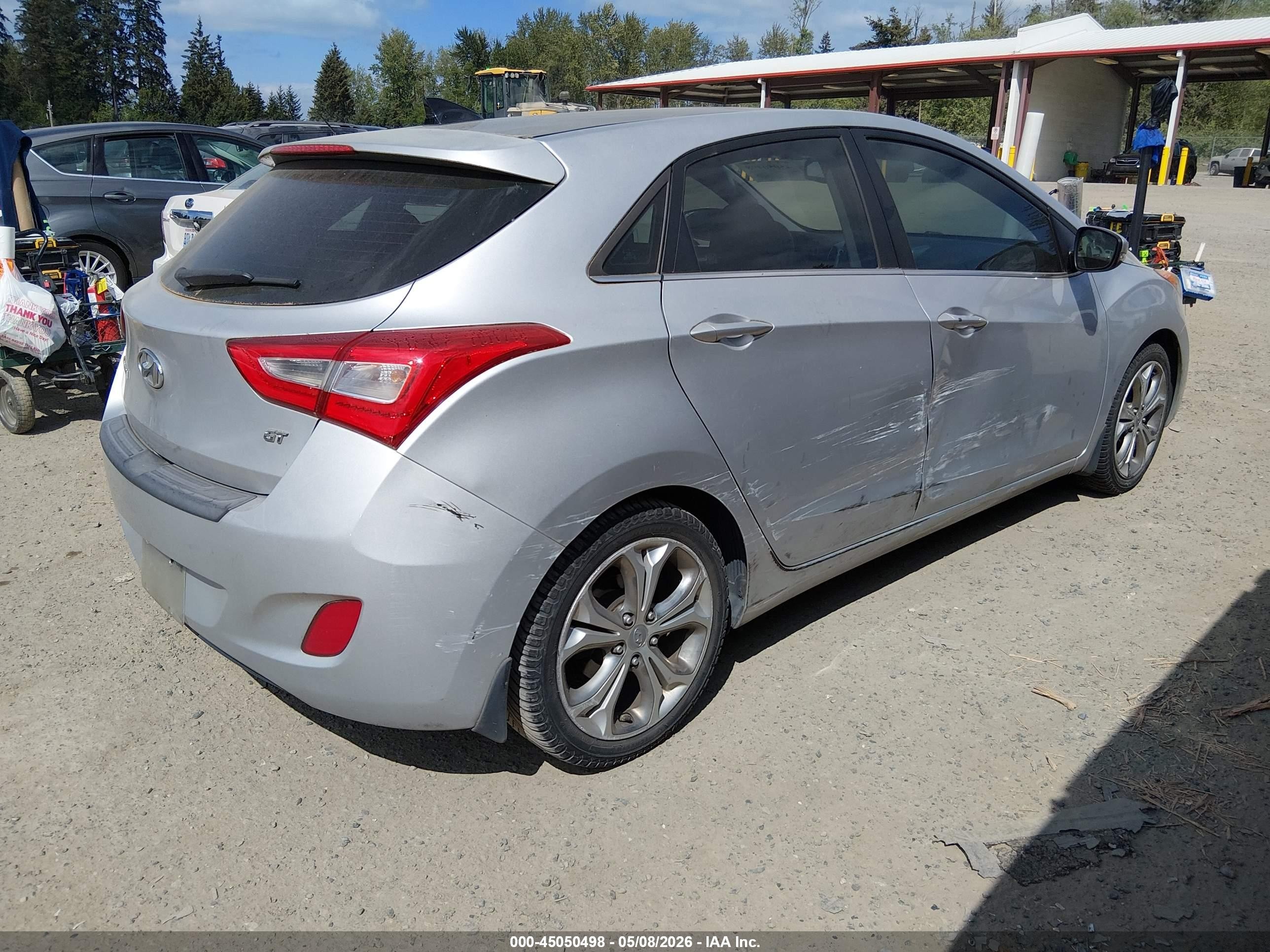 2014 Hyundai Elantra Gt   Silver vin: KMHD35LH3EU225709