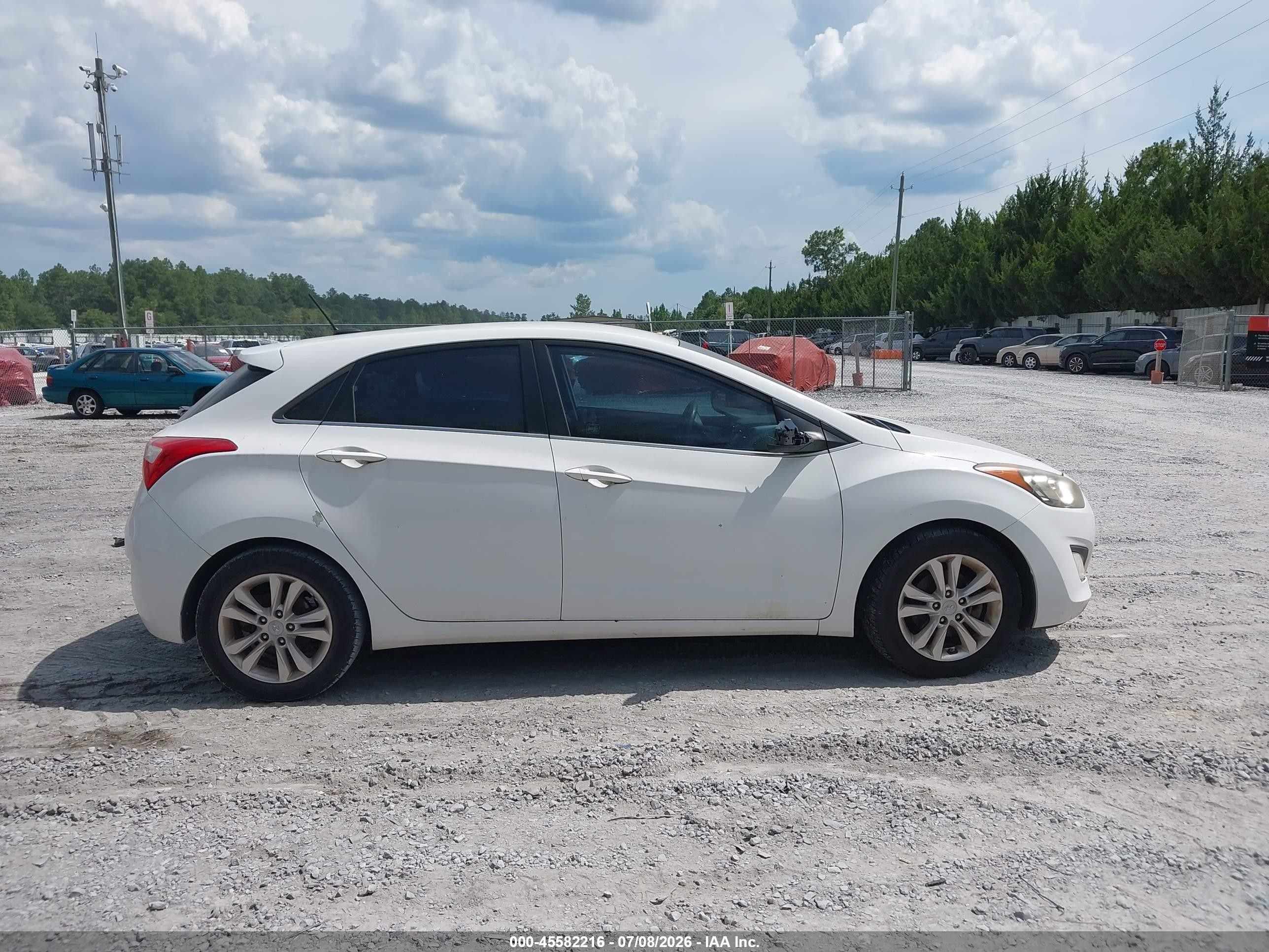 2014 Hyundai Elantra Gt   White vin: KMHD35LH4EU165391