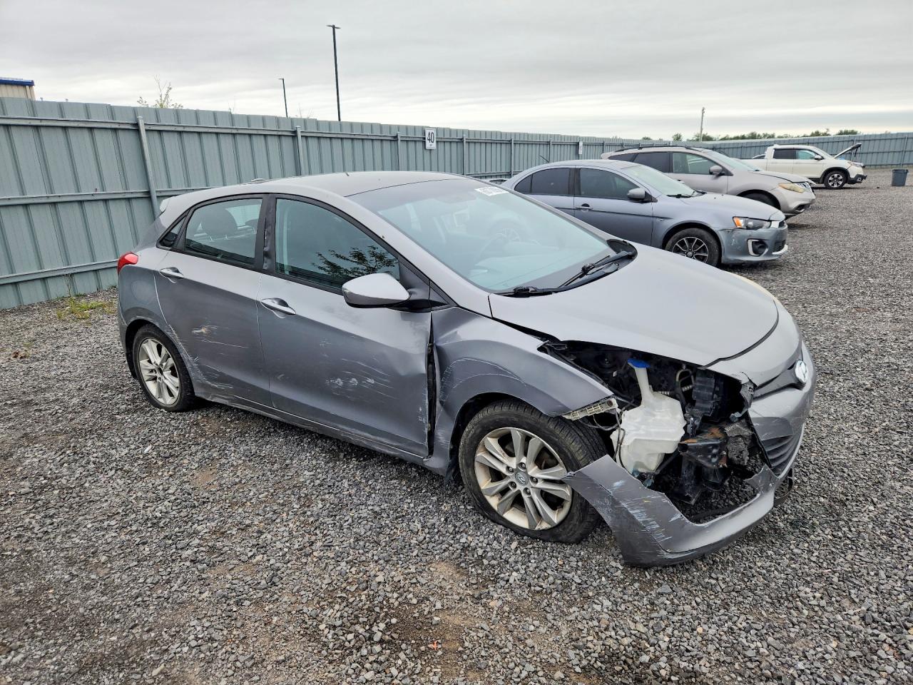 2014 Hyundai Elantra Gt Base Gray vin: KMHD35LH4EU181252