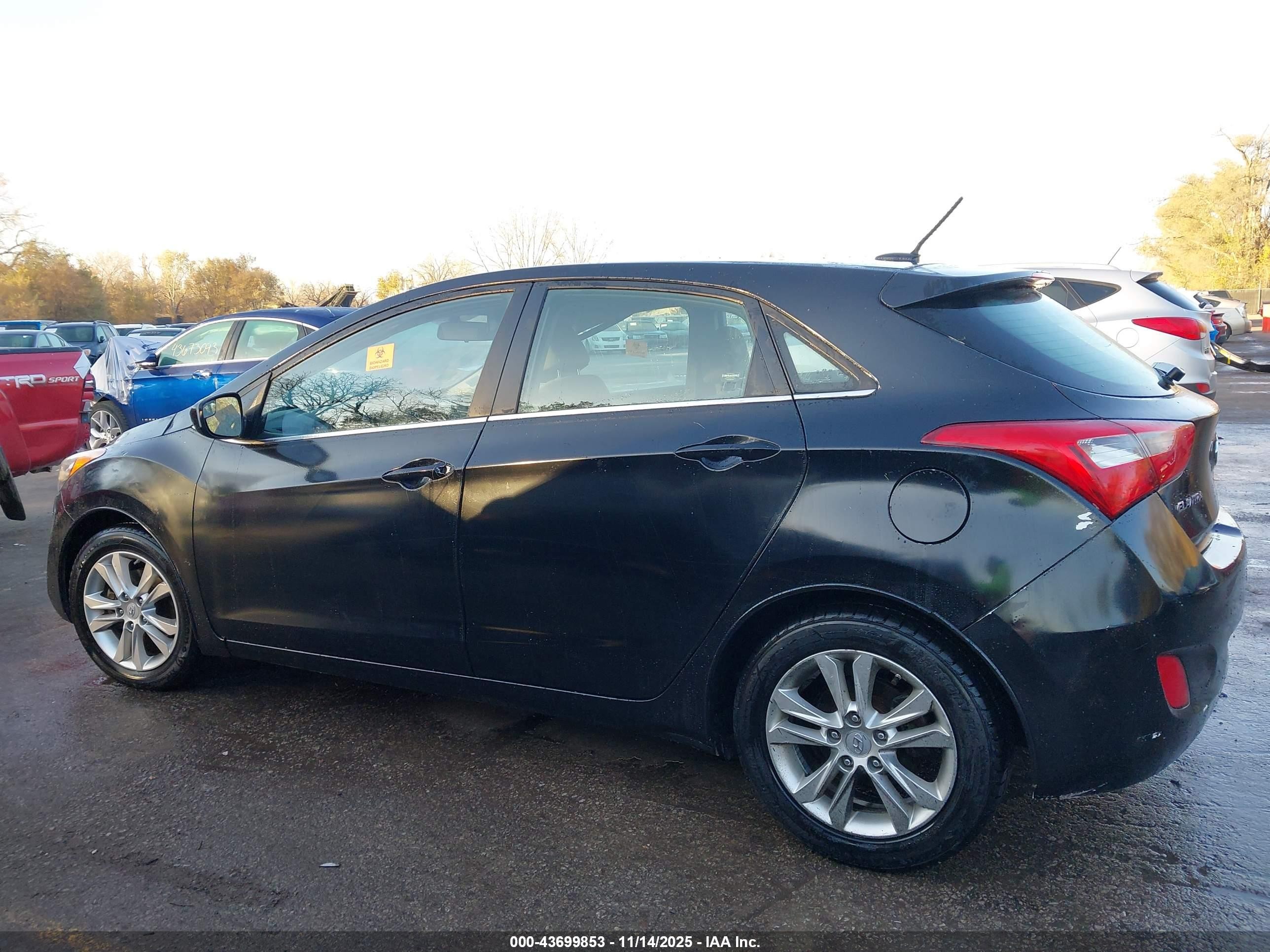 2014 Hyundai Elantra Gt   Black vin: KMHD35LH4EU190226