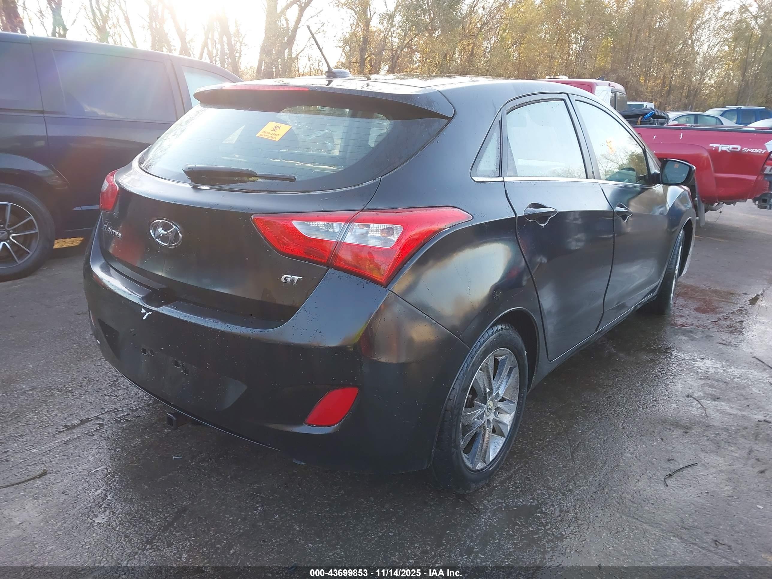 2014 Hyundai Elantra Gt   Black vin: KMHD35LH4EU190226