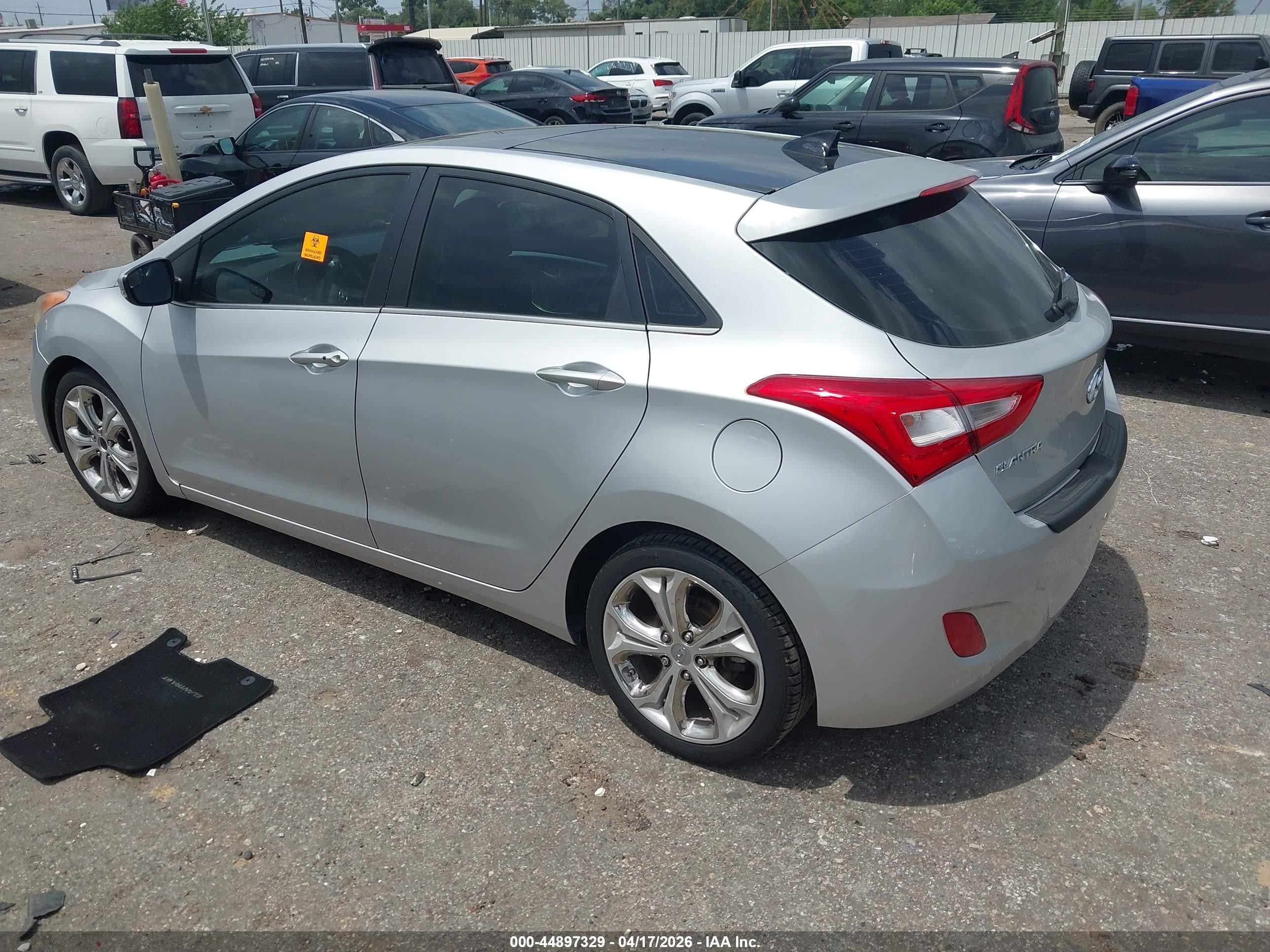2014 Hyundai Elantra Gt   Gray vin: KMHD35LH4EU192963