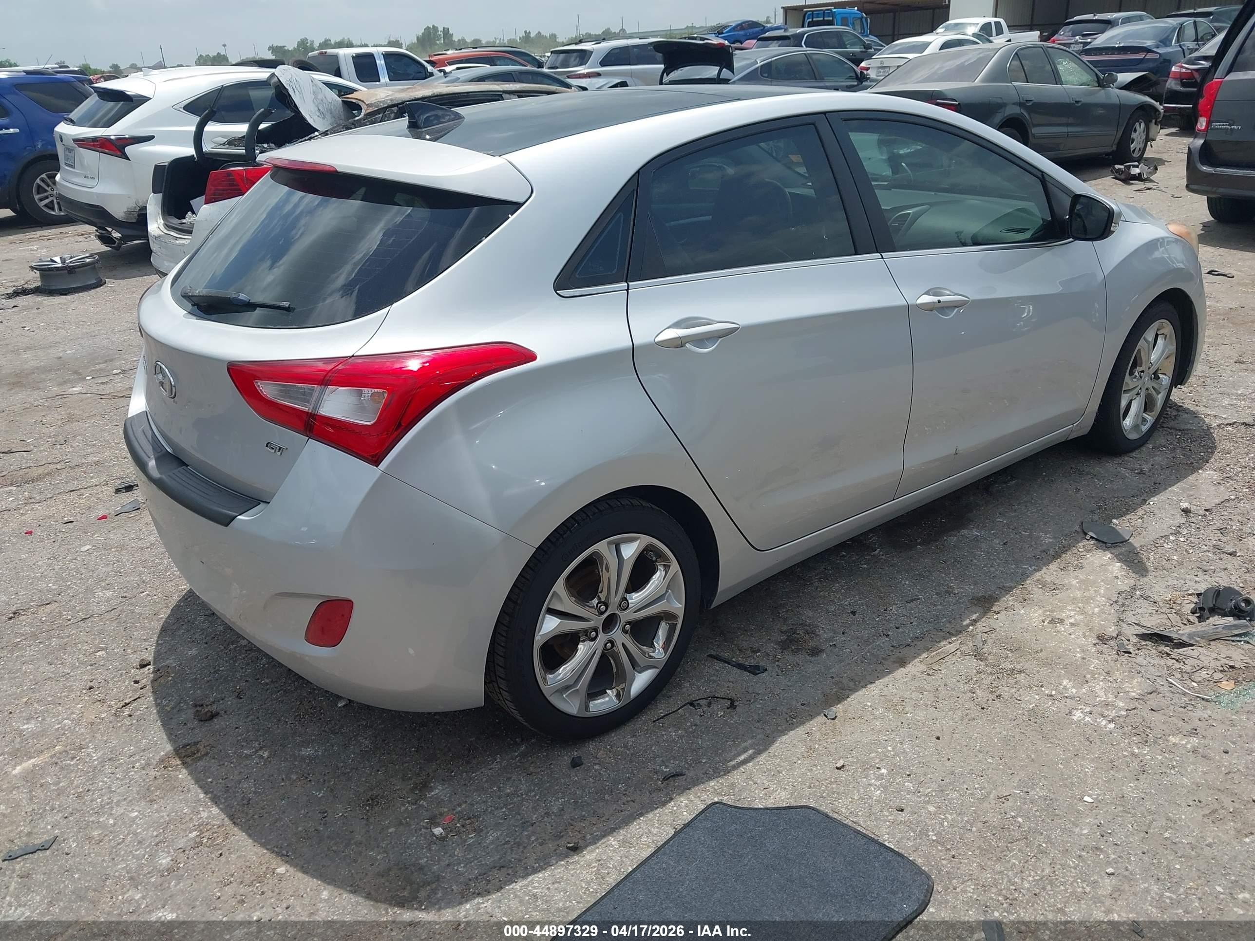 2014 Hyundai Elantra Gt   Gray vin: KMHD35LH4EU192963