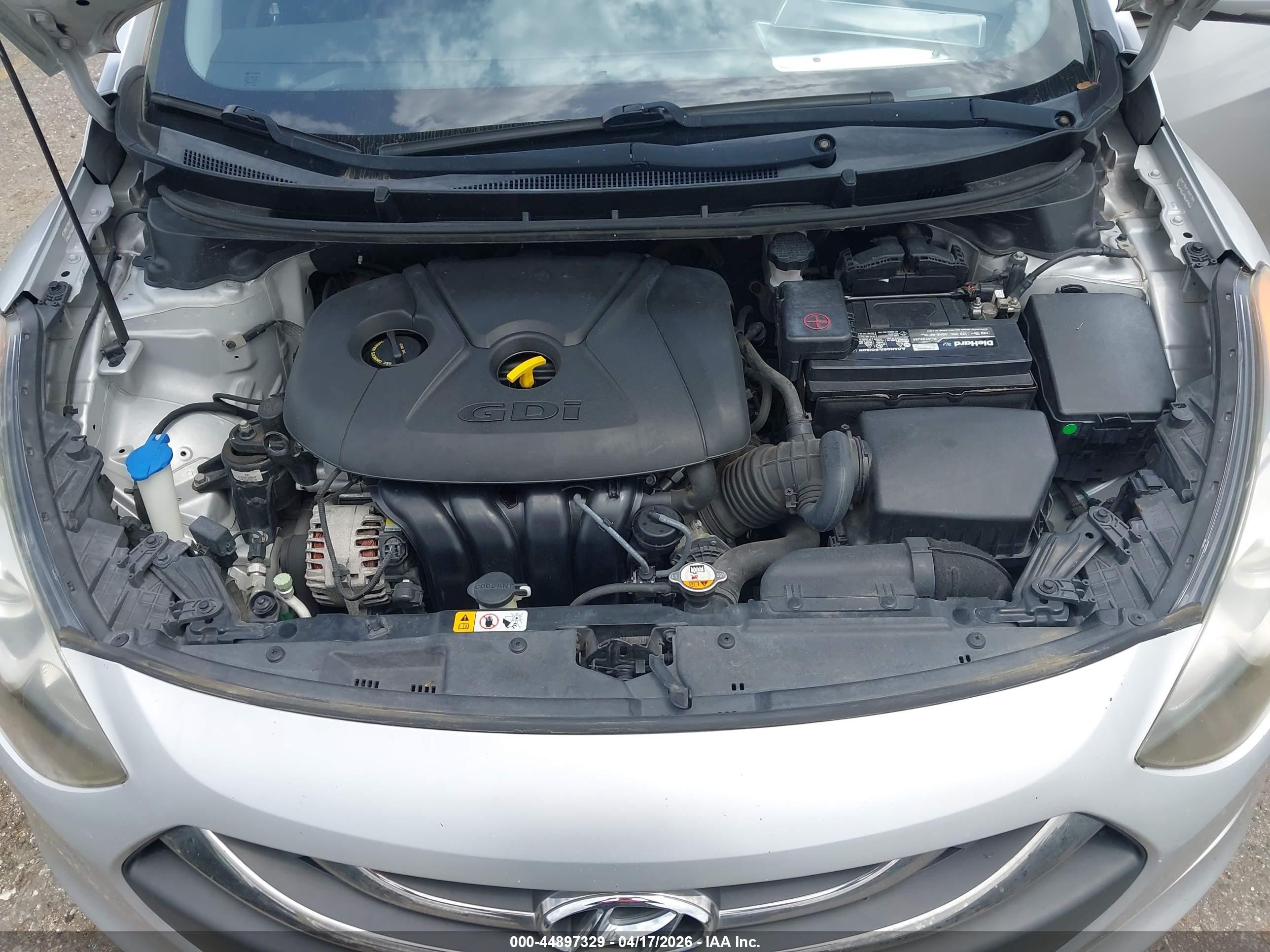 2014 Hyundai Elantra Gt   Gray vin: KMHD35LH4EU192963