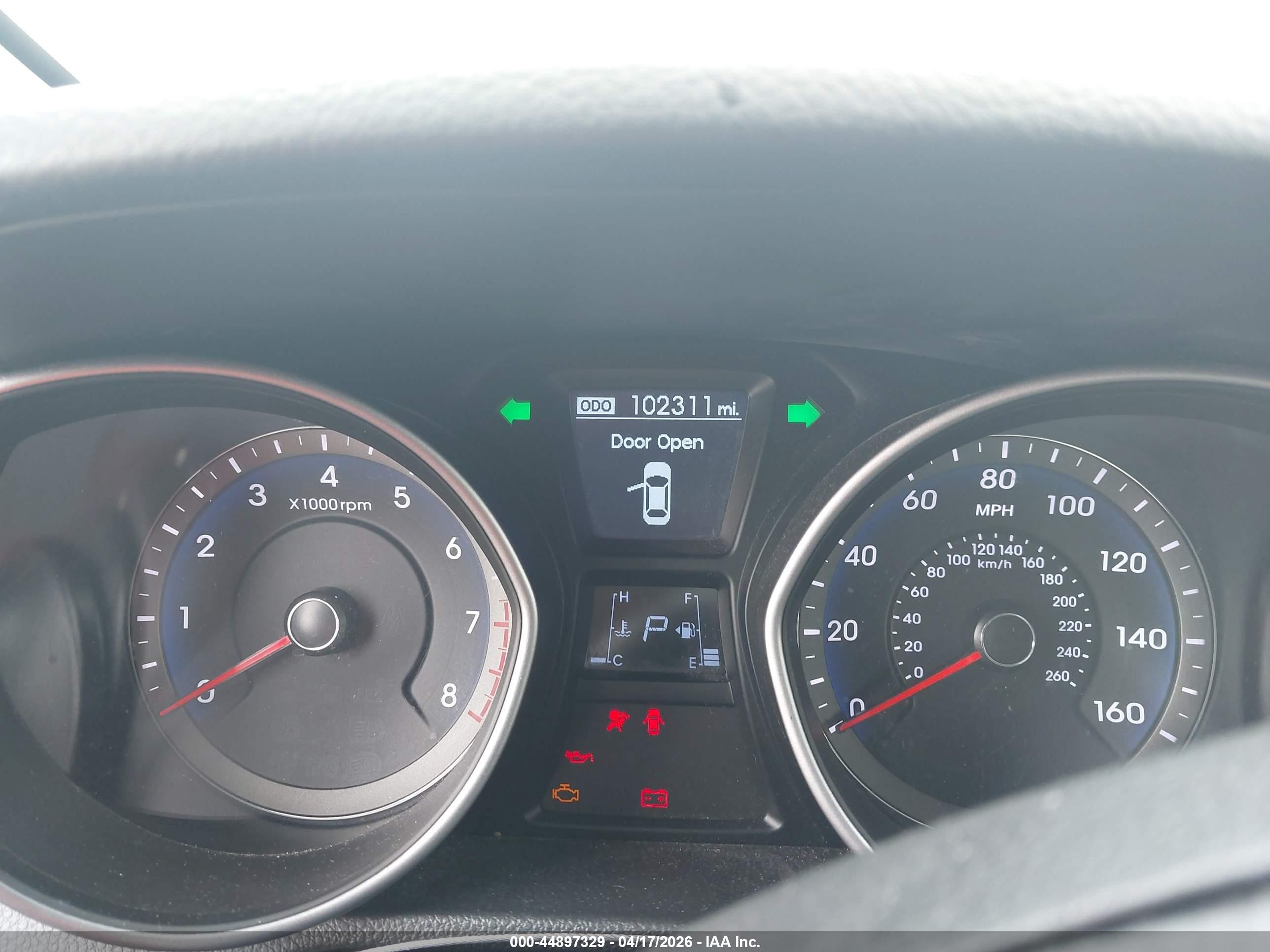2014 Hyundai Elantra Gt   Gray vin: KMHD35LH4EU192963