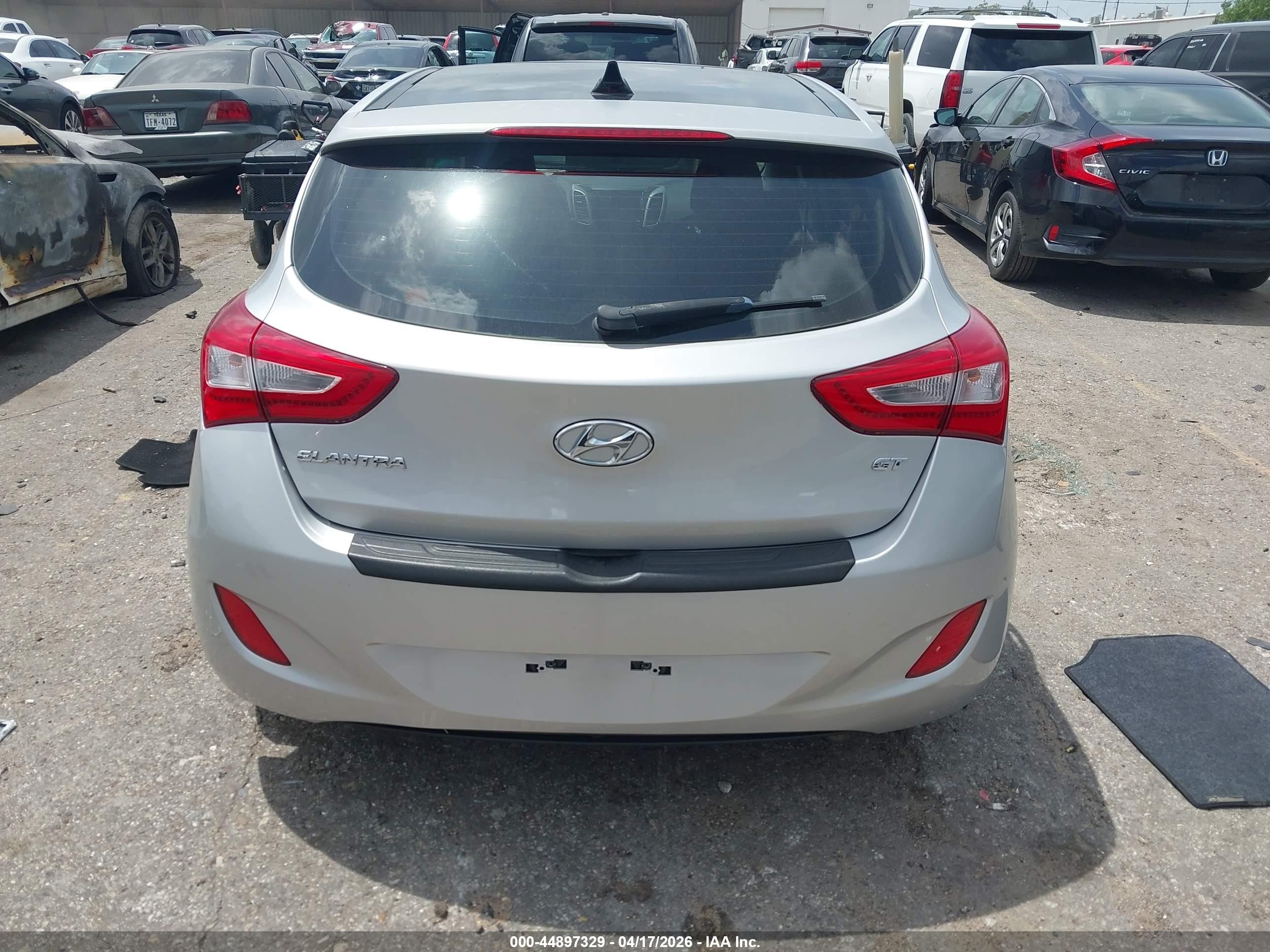 2014 Hyundai Elantra Gt   Gray vin: KMHD35LH4EU192963