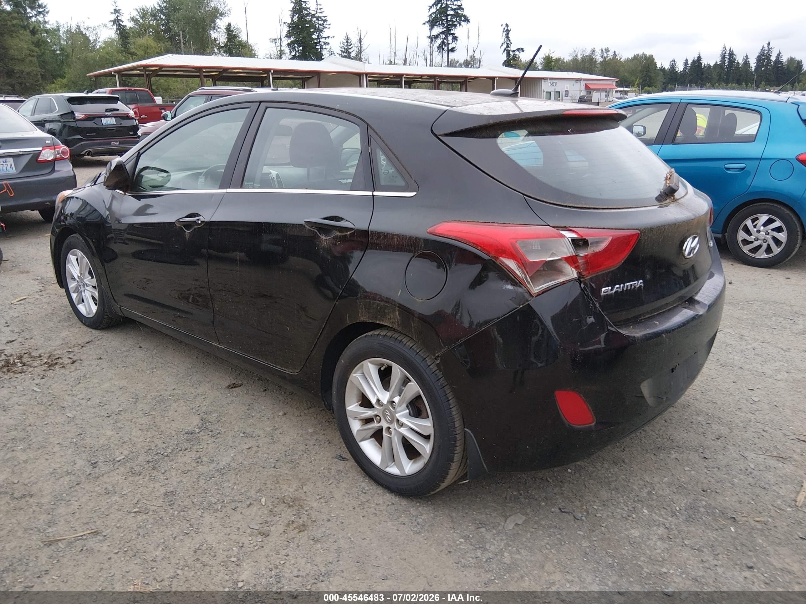 2014 Hyundai Elantra Gt   Black vin: KMHD35LH4EU202956