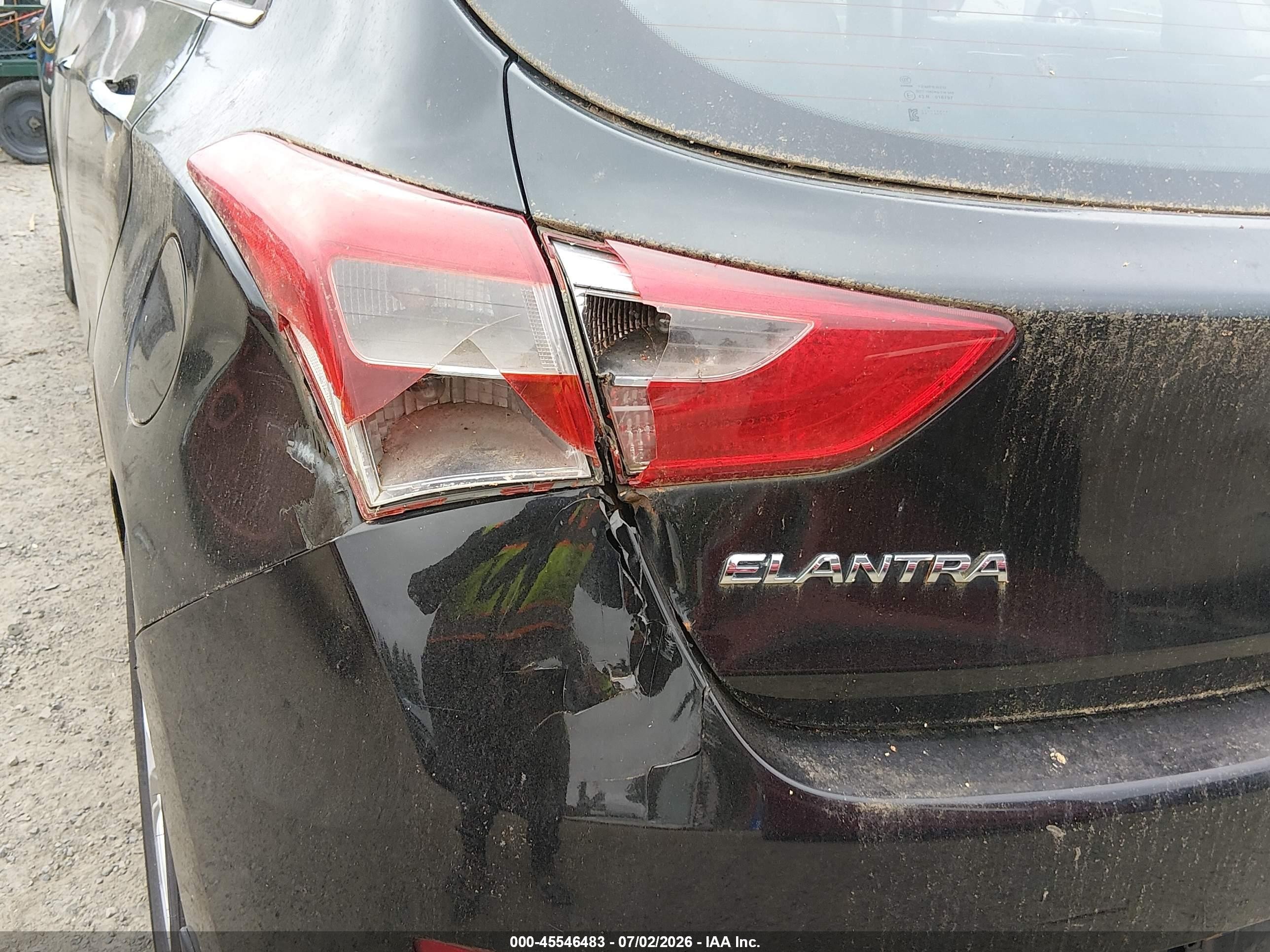 2014 Hyundai Elantra Gt   Black vin: KMHD35LH4EU202956