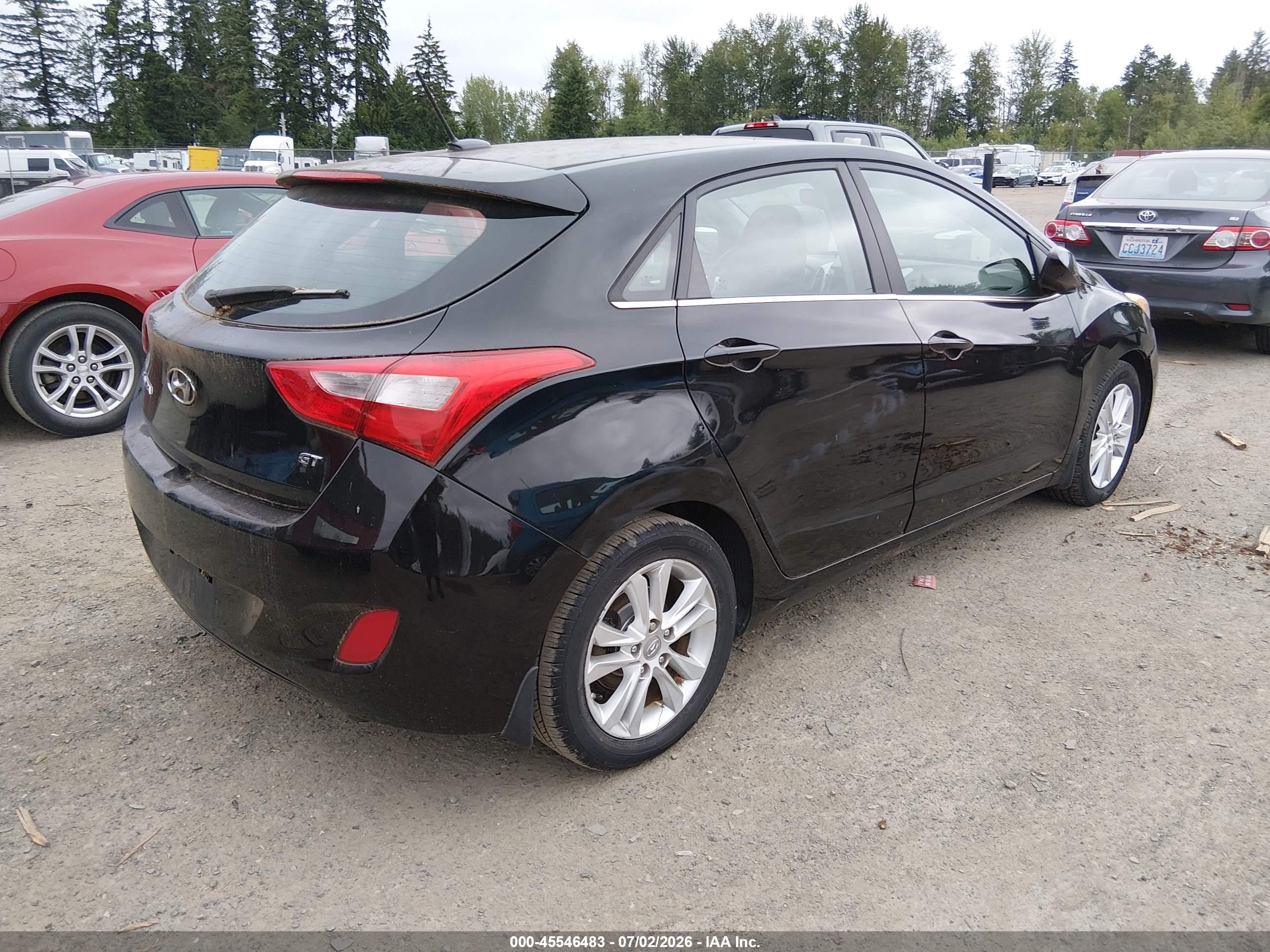 2014 Hyundai Elantra Gt   Black vin: KMHD35LH4EU202956
