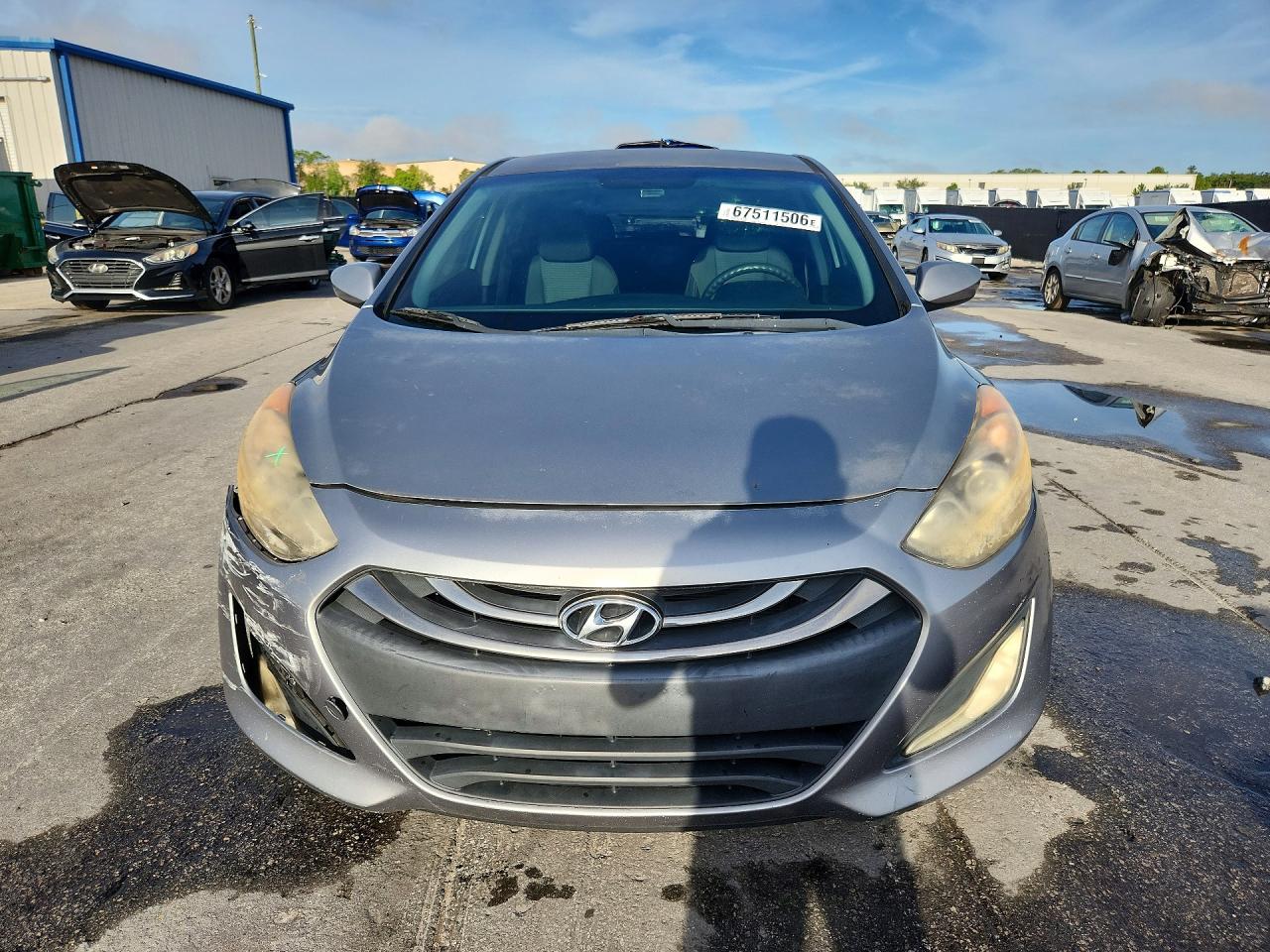 2014 Hyundai Elantra Gt Base Silver vin: KMHD35LH4EU210118