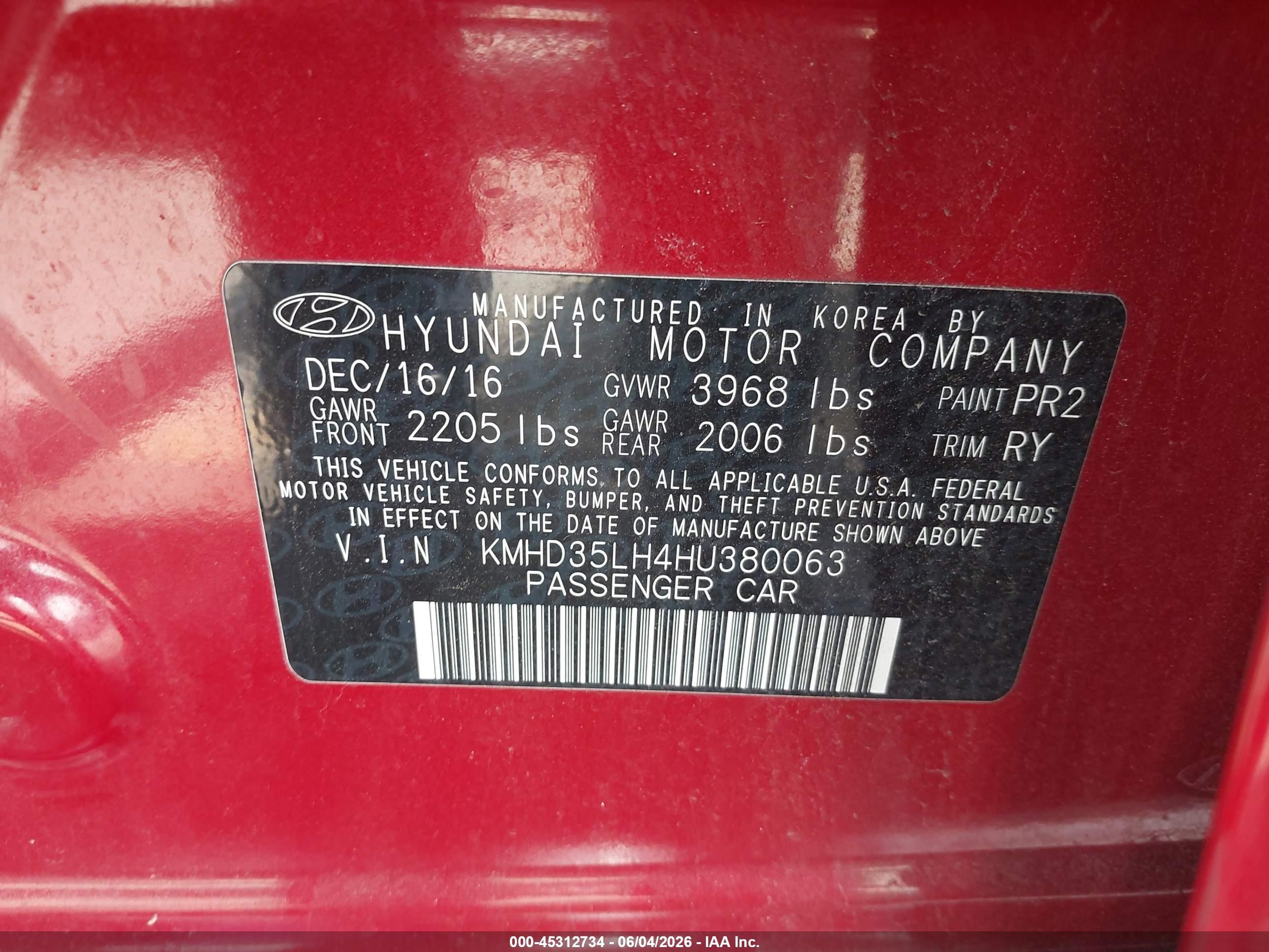 2017 Hyundai Elantra Gt Красный vin: KMHD35LH4HU380063
