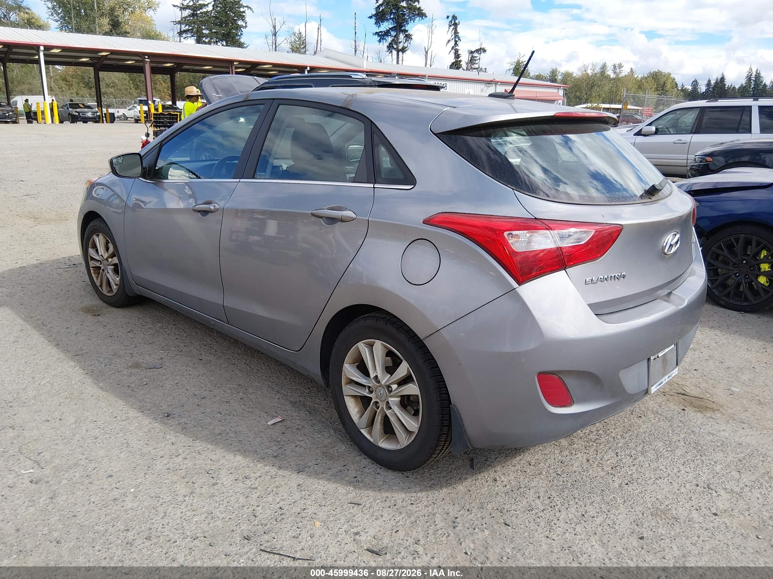 2014 Hyundai Elantra Gt   Gray vin: KMHD35LH5EU158563