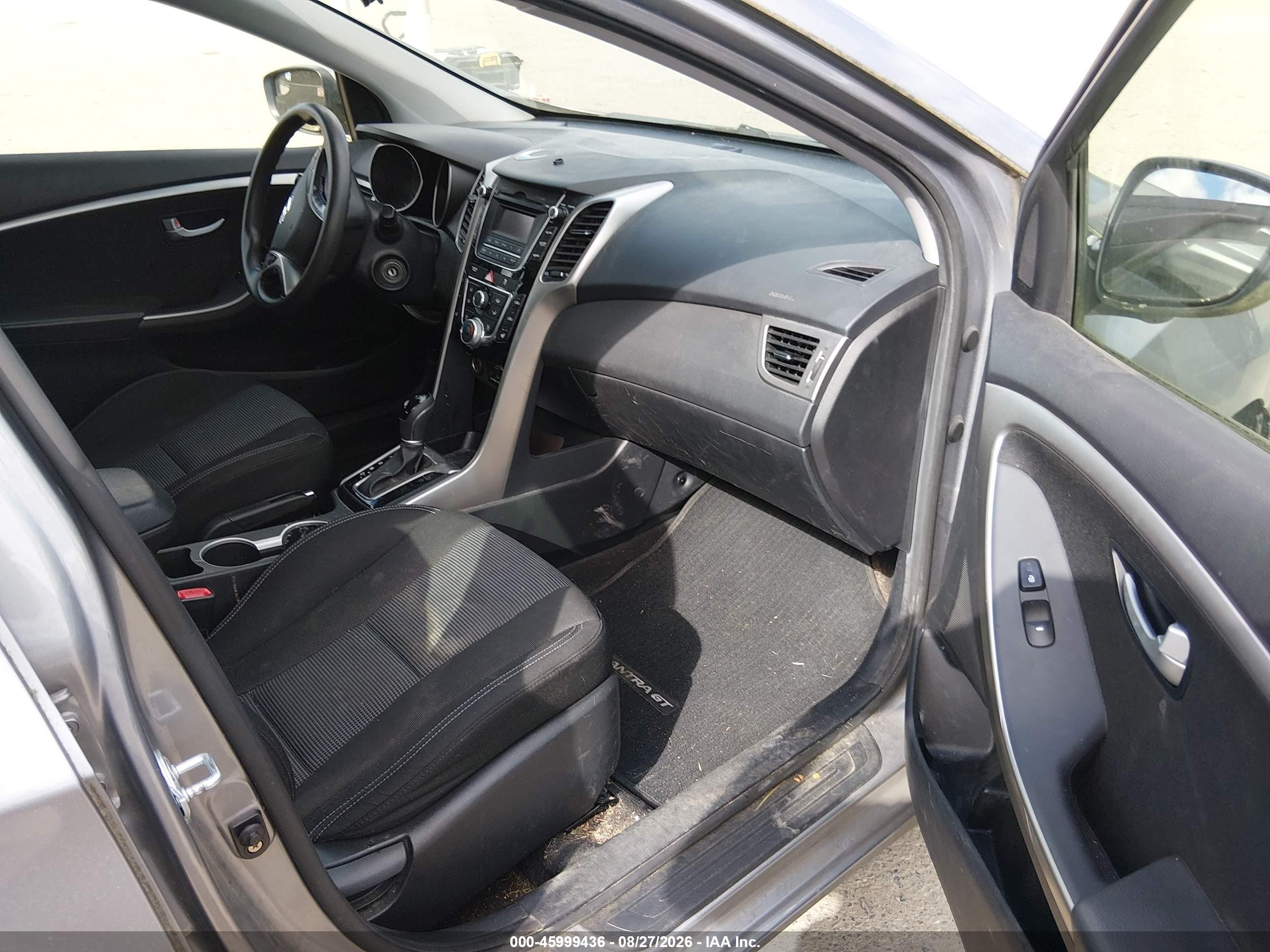 2014 Hyundai Elantra Gt   Gray vin: KMHD35LH5EU158563