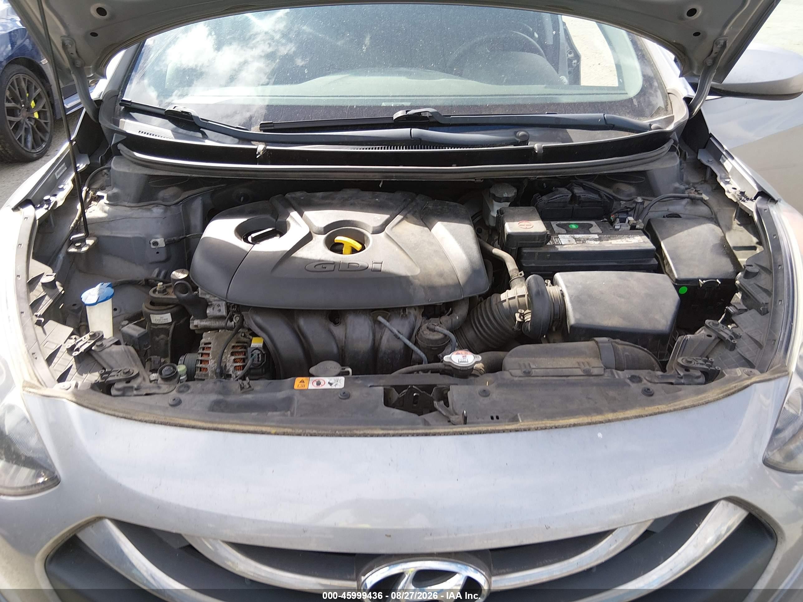 2014 Hyundai Elantra Gt   Gray vin: KMHD35LH5EU158563