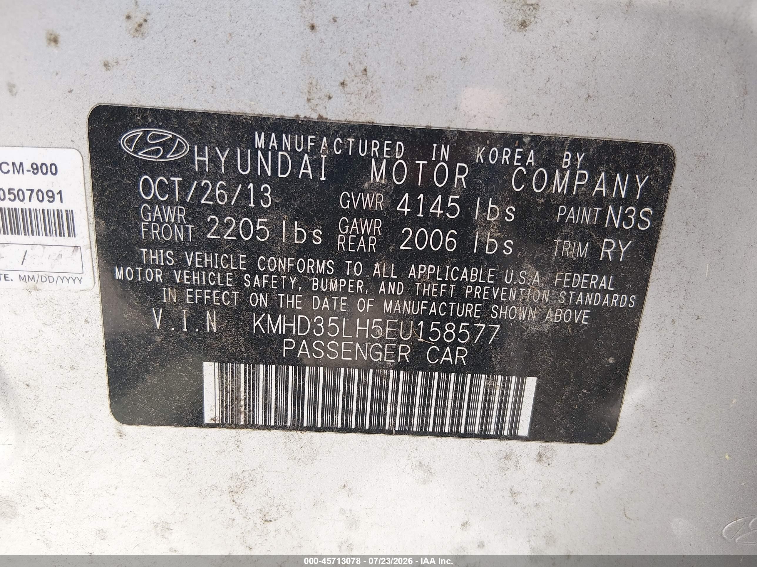 2014 Hyundai Elantra Gt   Серебряный vin: KMHD35LH5EU158577