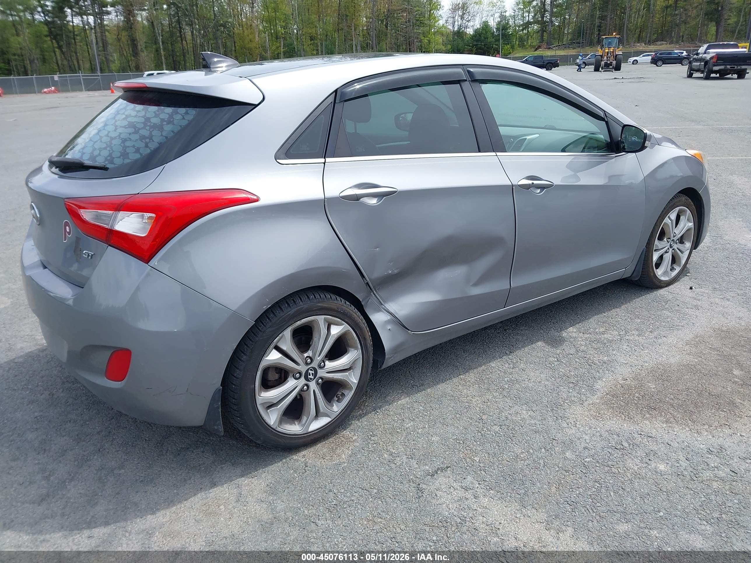 2015 Hyundai Elantra Gt   Gray vin: KMHD35LH5FU238754