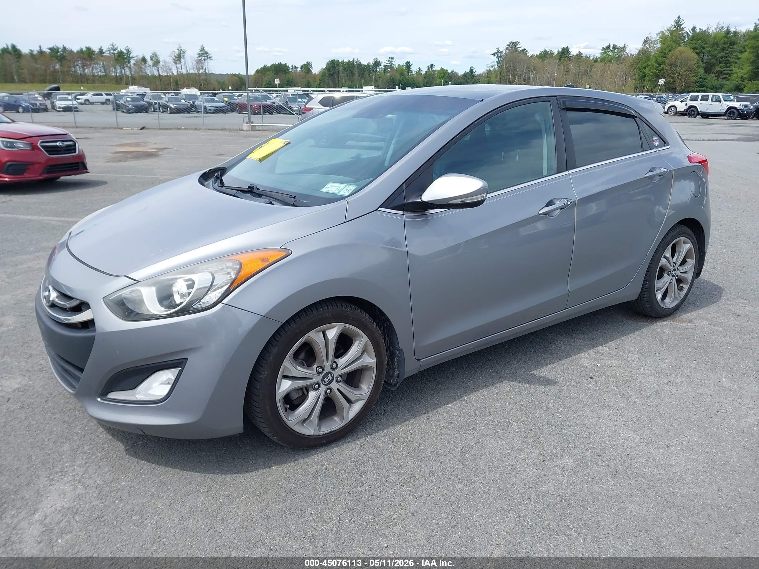 2015 Hyundai Elantra Gt   Gray vin: KMHD35LH5FU238754