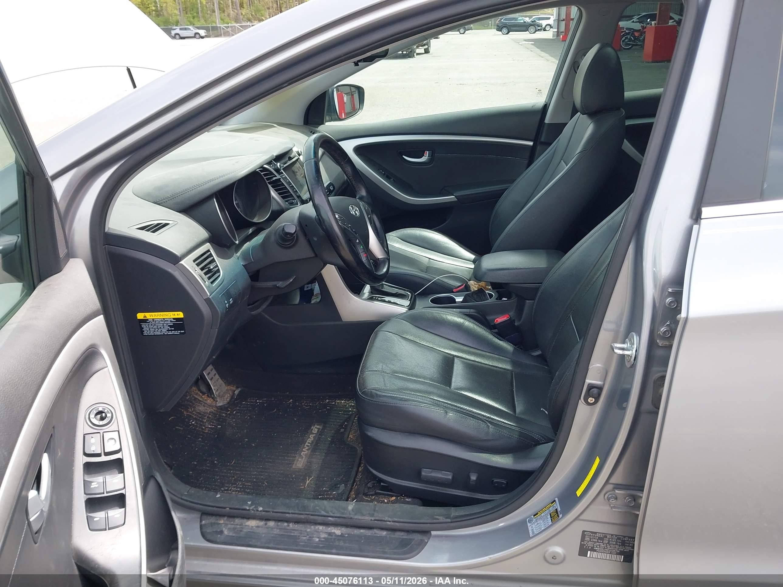 2015 Hyundai Elantra Gt   Gray vin: KMHD35LH5FU238754
