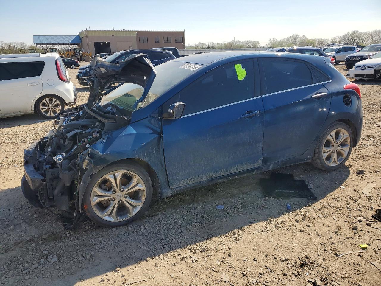 2015 Hyundai Elantra Gt Base Blue vin: KMHD35LH5FU247289