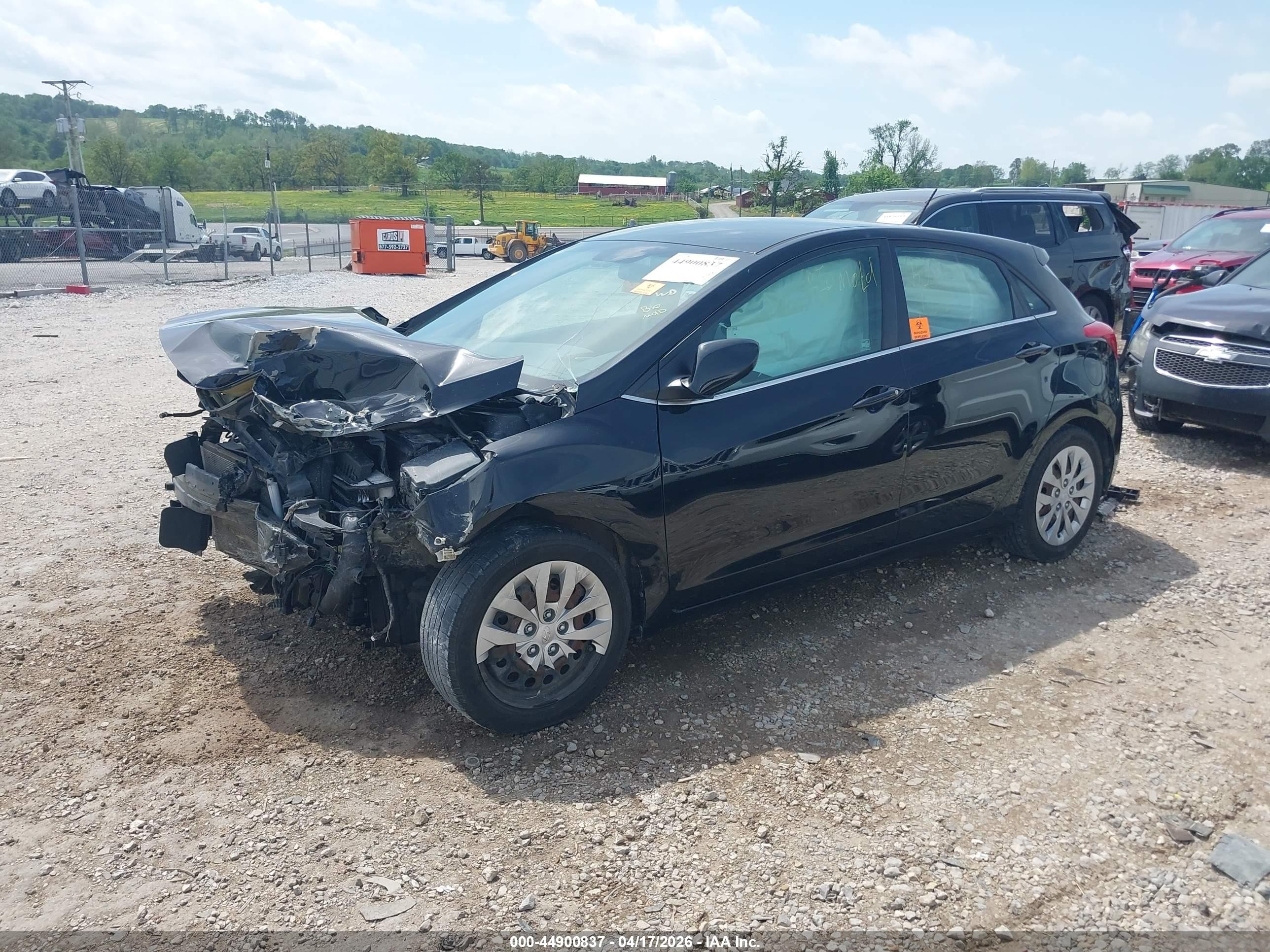 2017 Hyundai Elantra Gt   Черный vin: KMHD35LH5HU380167