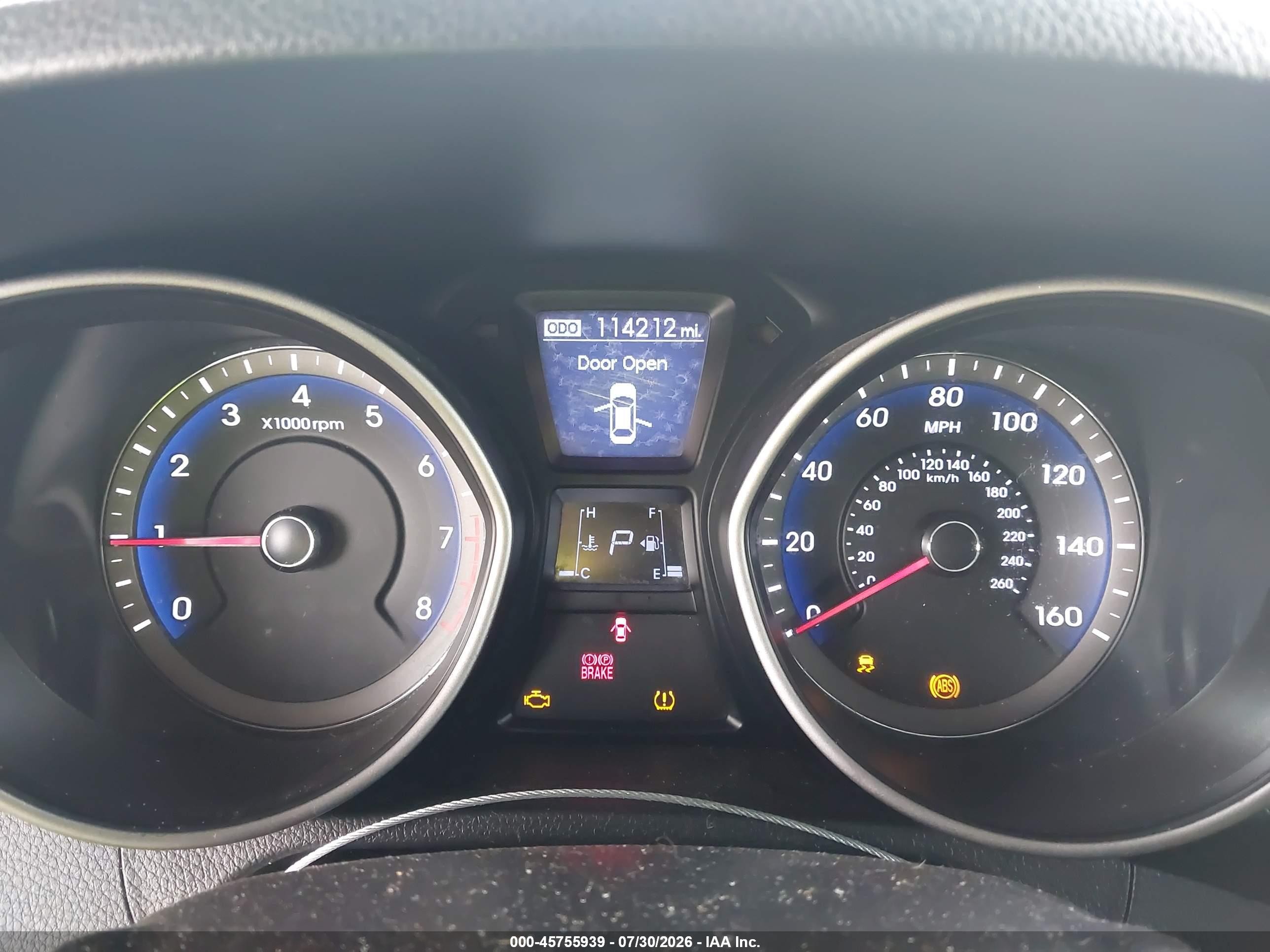 2014 Hyundai Elantra Gt   Blue vin: KMHD35LH6EU158023