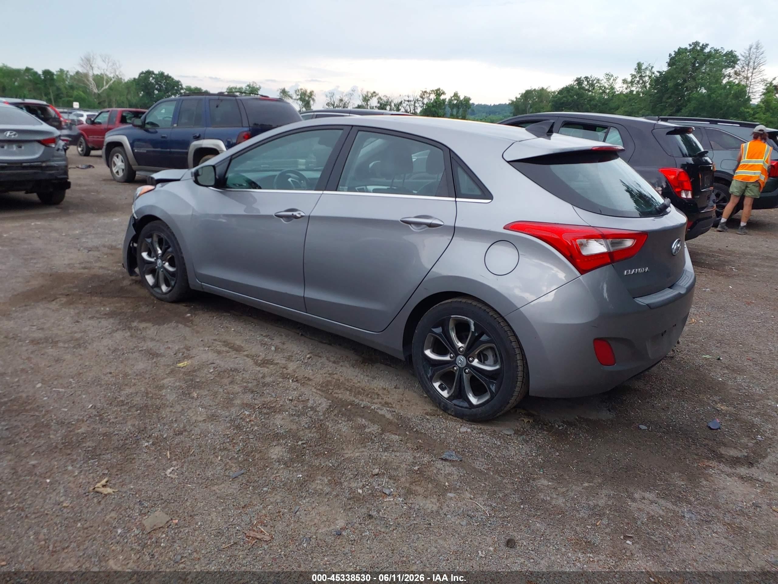 2014 Hyundai Elantra Gt Silver vin: KMHD35LH7EU165207