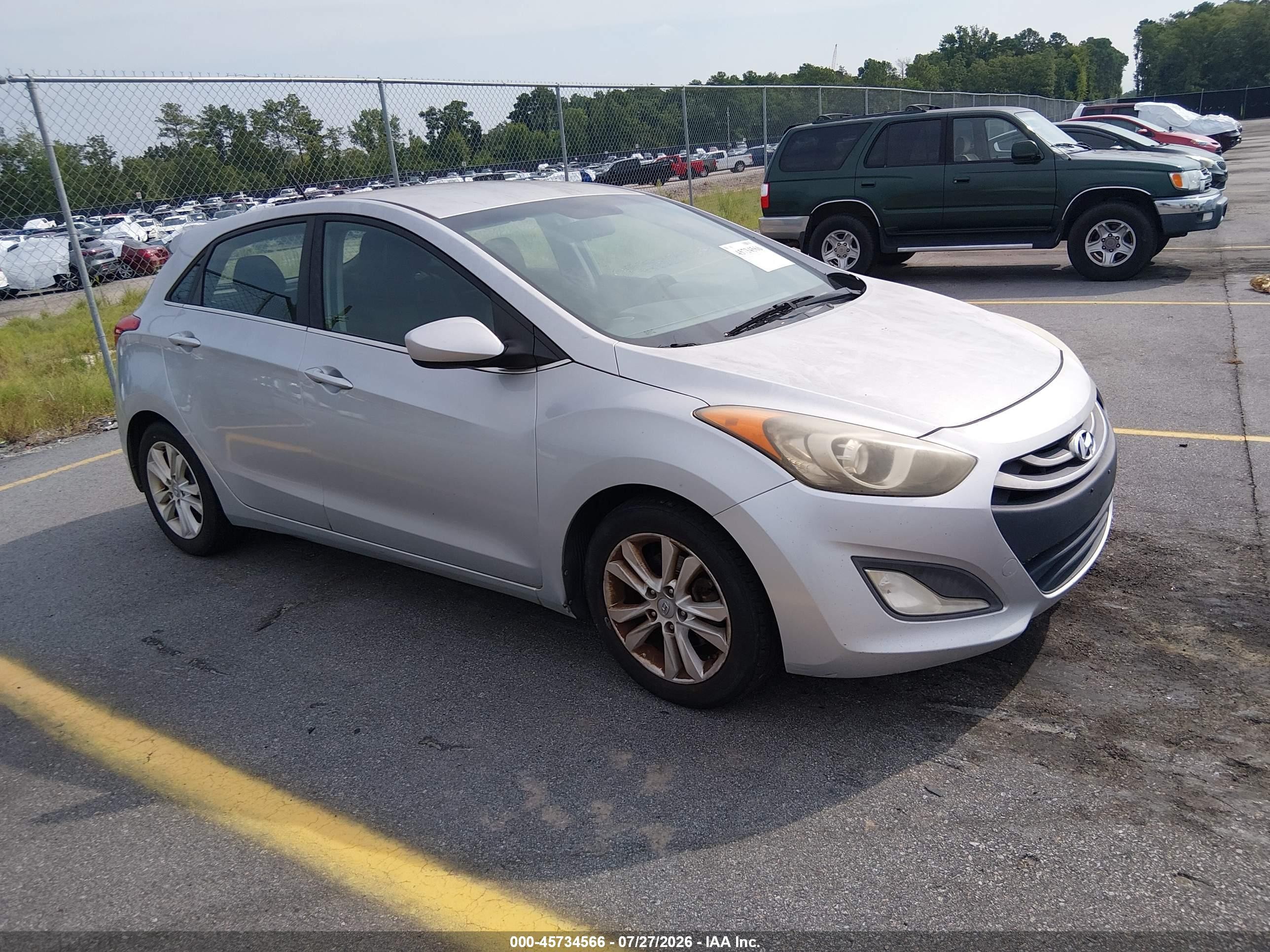 2014 Hyundai Elantra Gt   Gray vin: KMHD35LH7EU178751