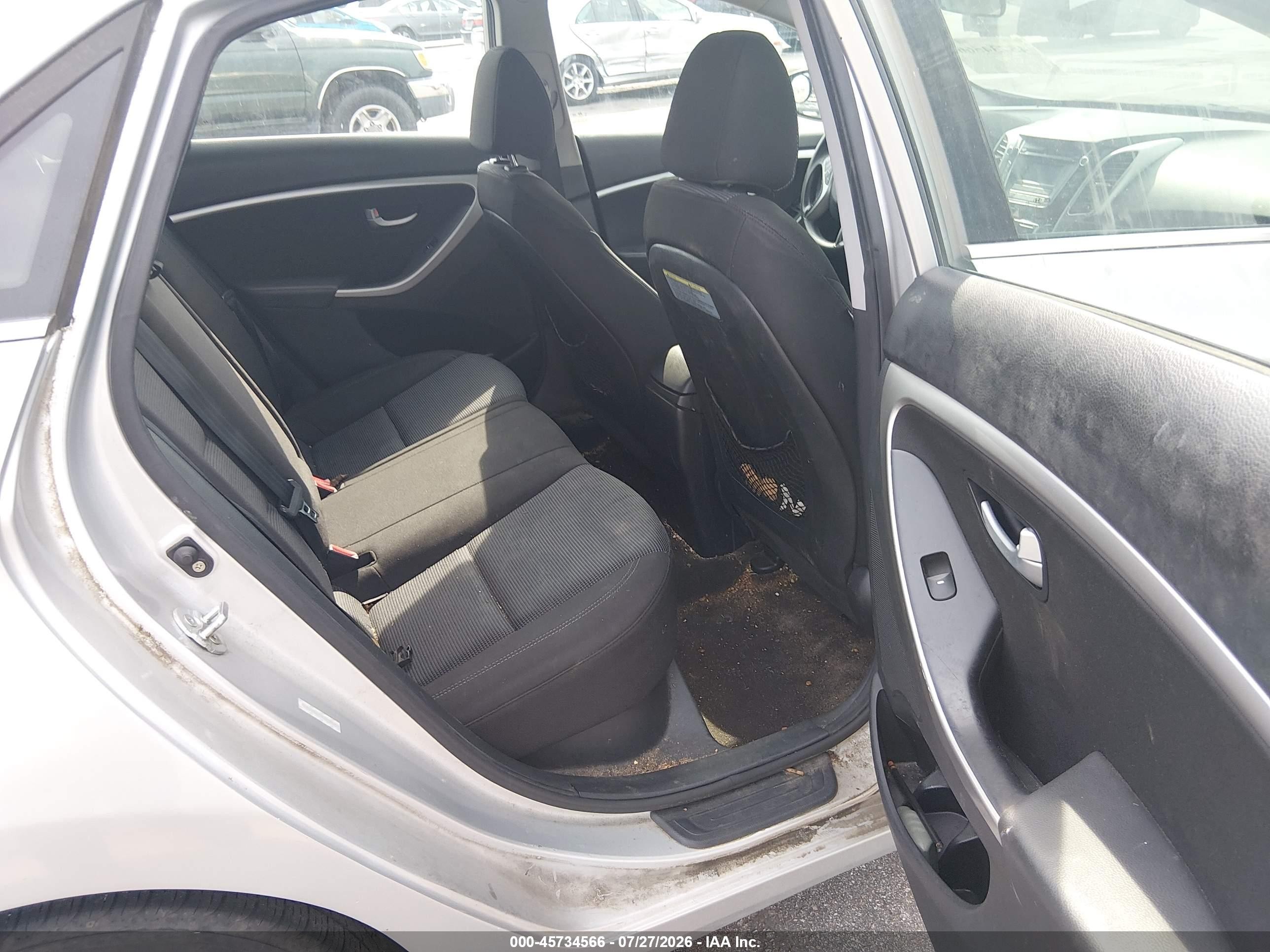 2014 Hyundai Elantra Gt   Серый vin: KMHD35LH7EU178751
