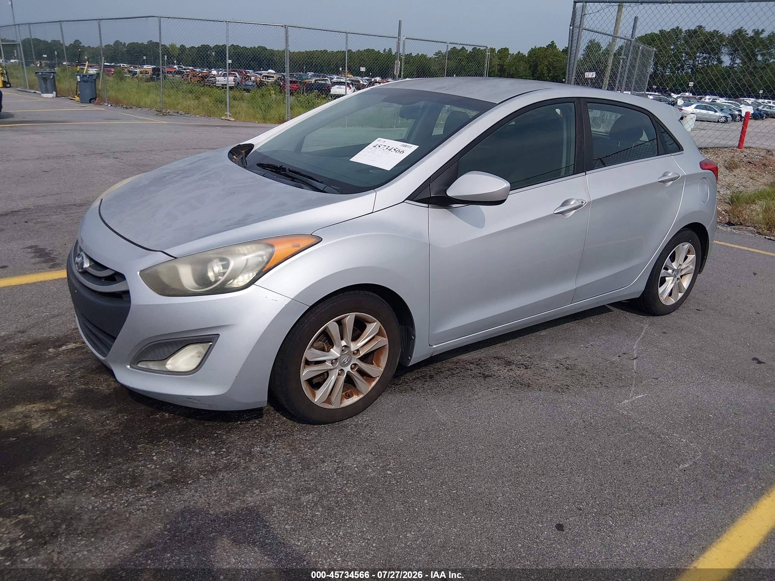 2014 Hyundai Elantra Gt   Серый vin: KMHD35LH7EU178751