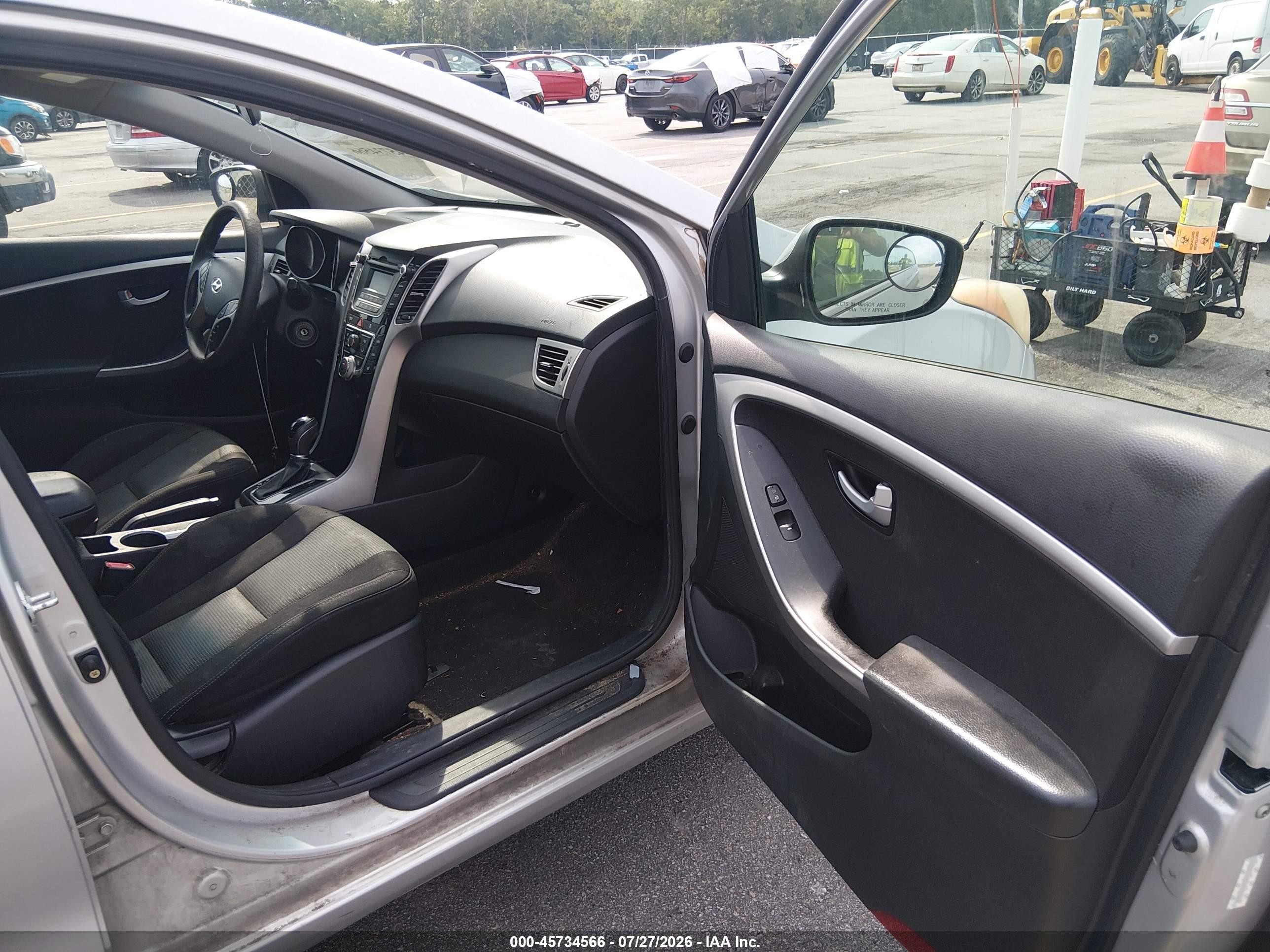 2014 Hyundai Elantra Gt   Серый vin: KMHD35LH7EU178751