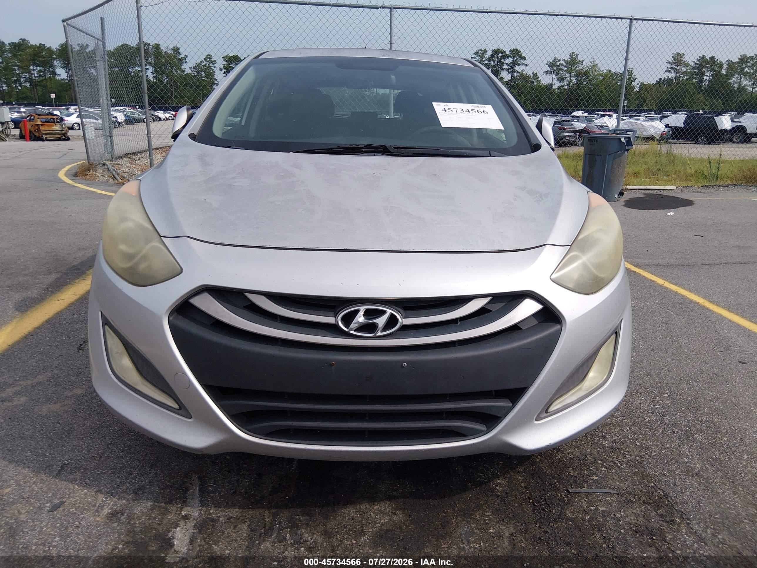 2014 Hyundai Elantra Gt   Серый vin: KMHD35LH7EU178751