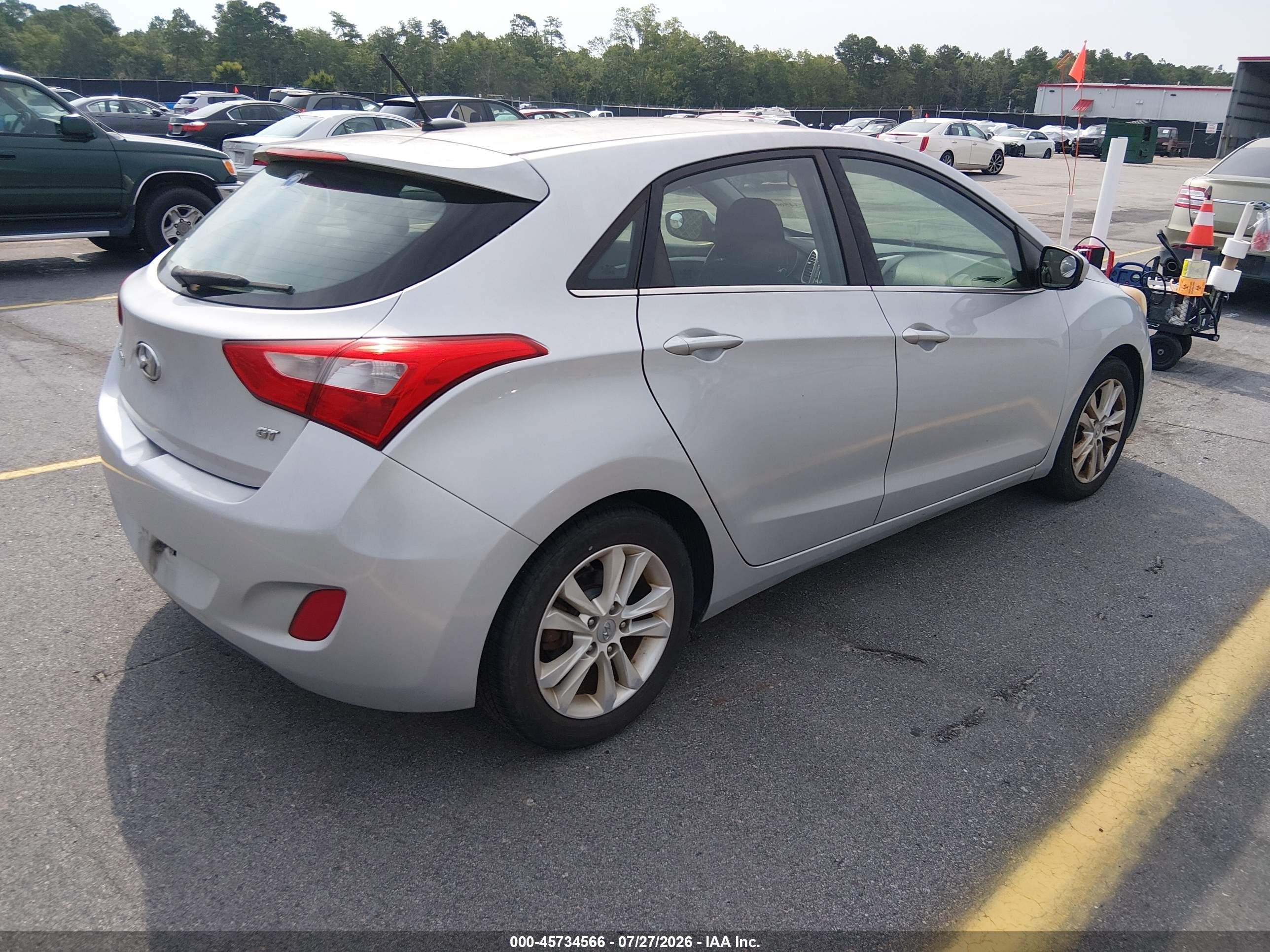 2014 Hyundai Elantra Gt   Серый vin: KMHD35LH7EU178751