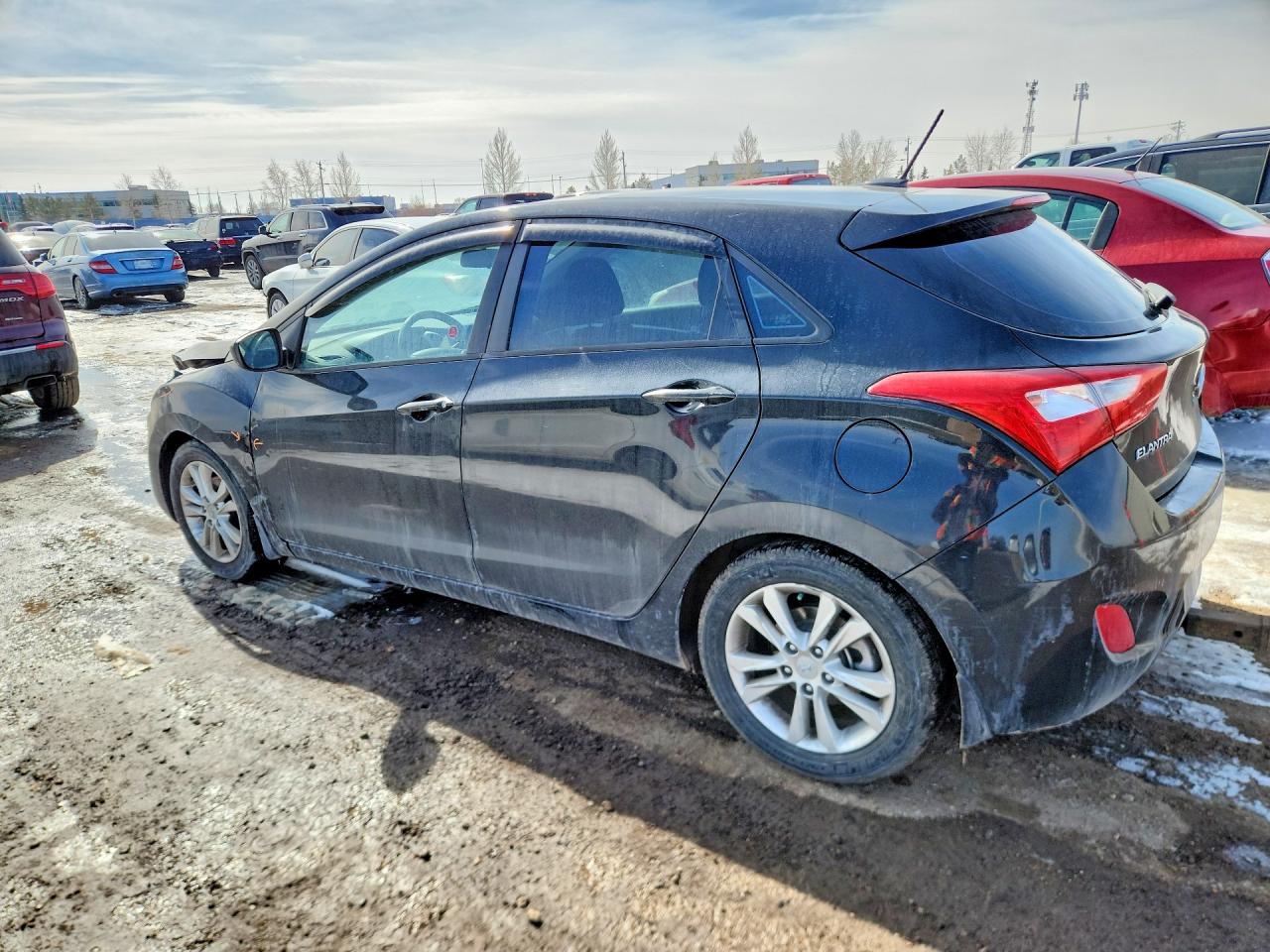 2014 Hyundai Elantra Gt Base Black vin: KMHD35LH7EU185778