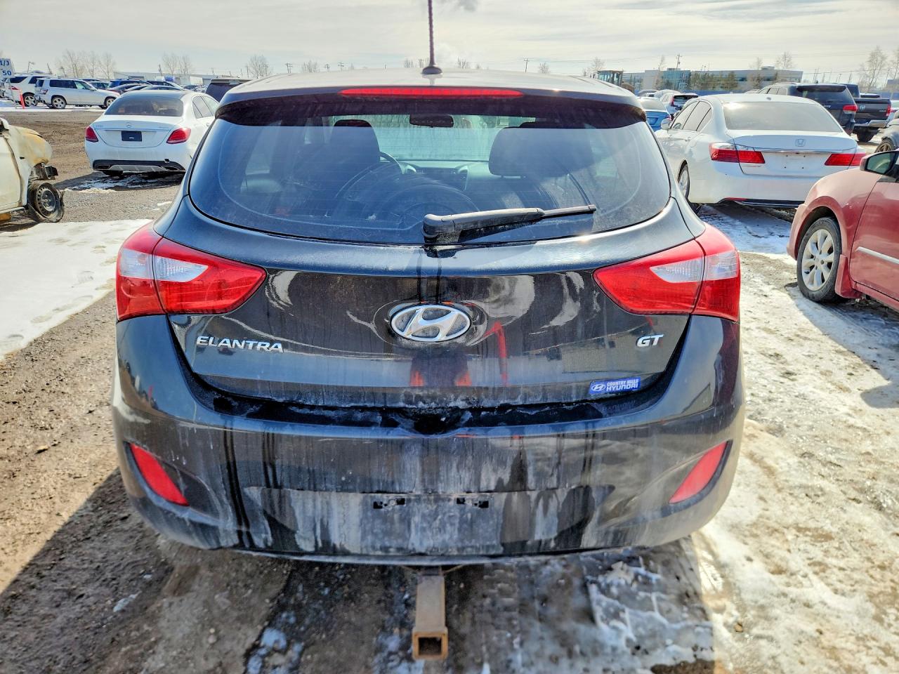 2014 Hyundai Elantra Gt Base Black vin: KMHD35LH7EU185778