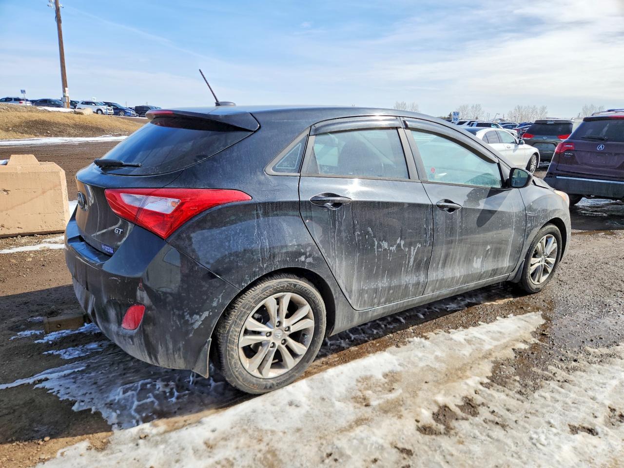 2014 Hyundai Elantra Gt Base Black vin: KMHD35LH7EU185778