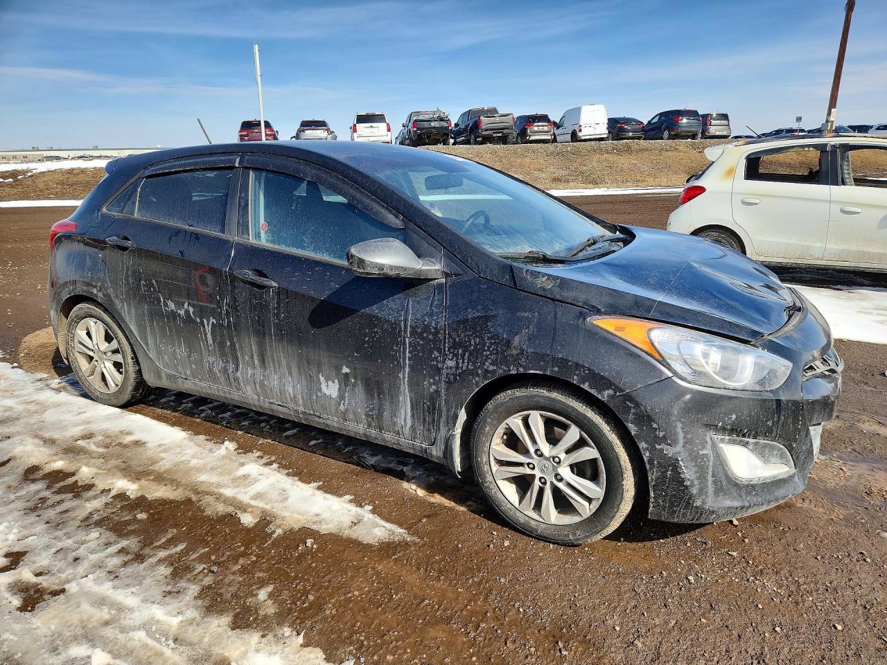 2014 Hyundai Elantra Gt Base Black vin: KMHD35LH7EU185778